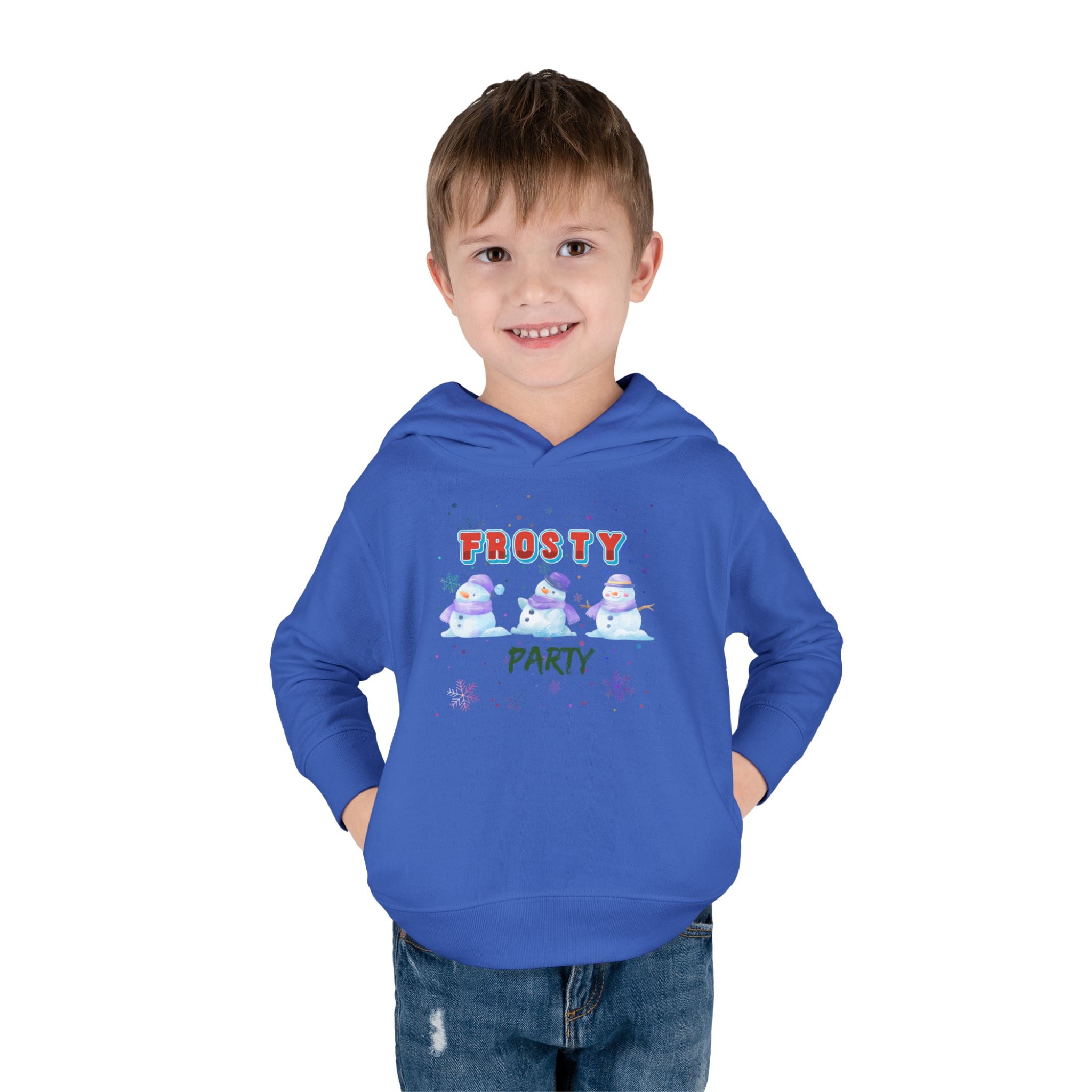 Frosty Party Toddler Pullover Fleece Hoodie