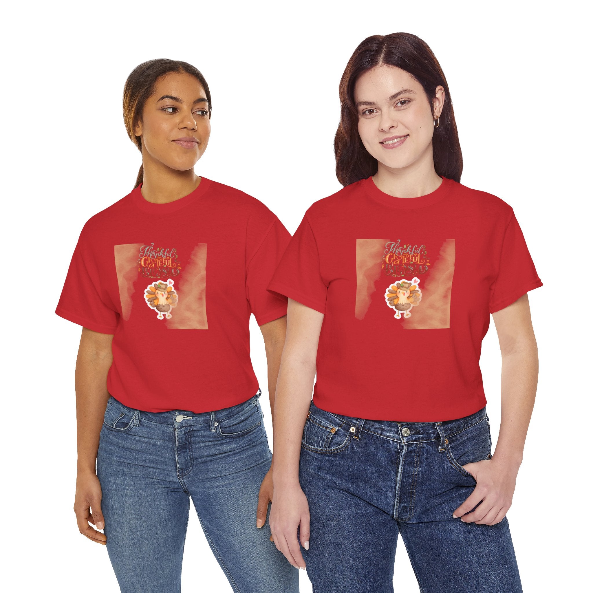 Thankful Grateful Blessed Unisex Heavy Cotton Tee