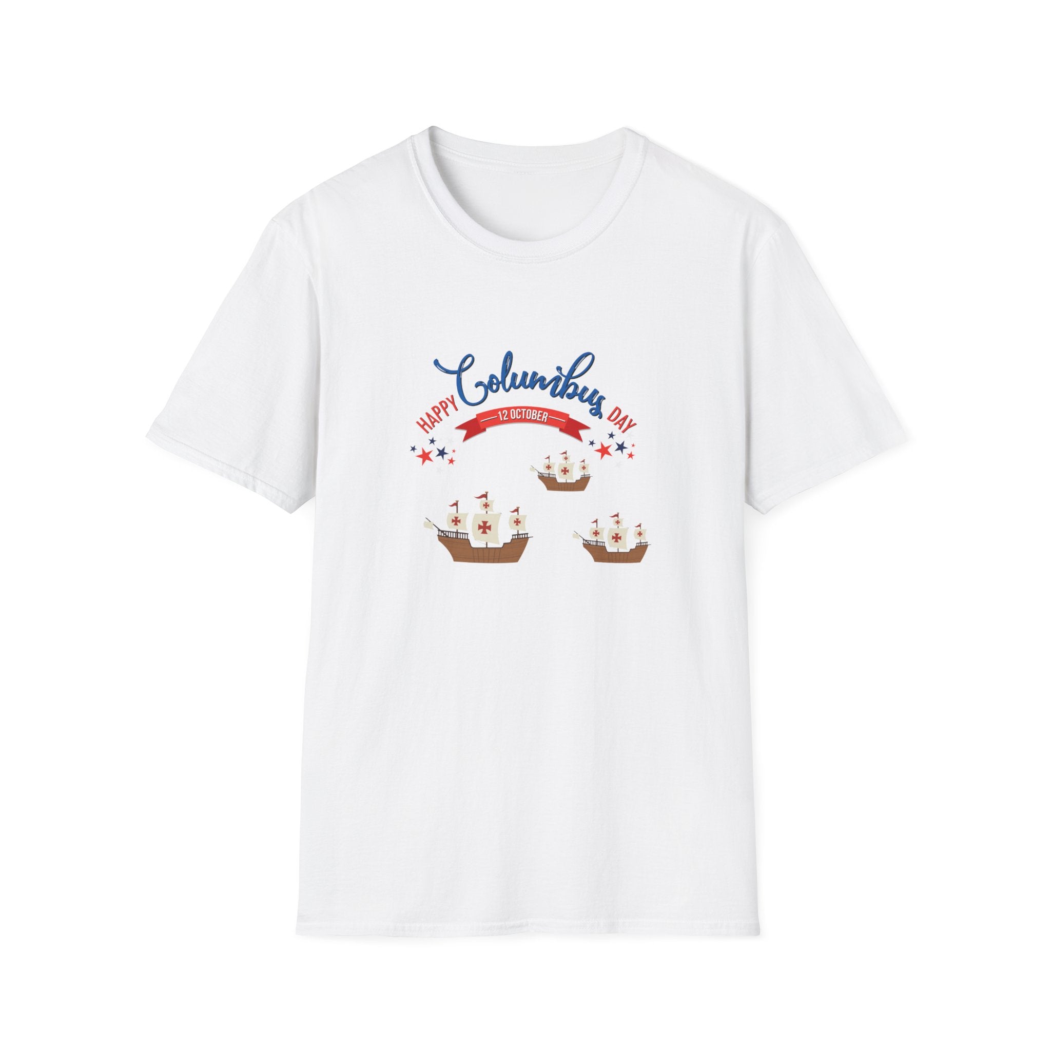 Happy Columbus Day Unisex Softstyle T-Shirt