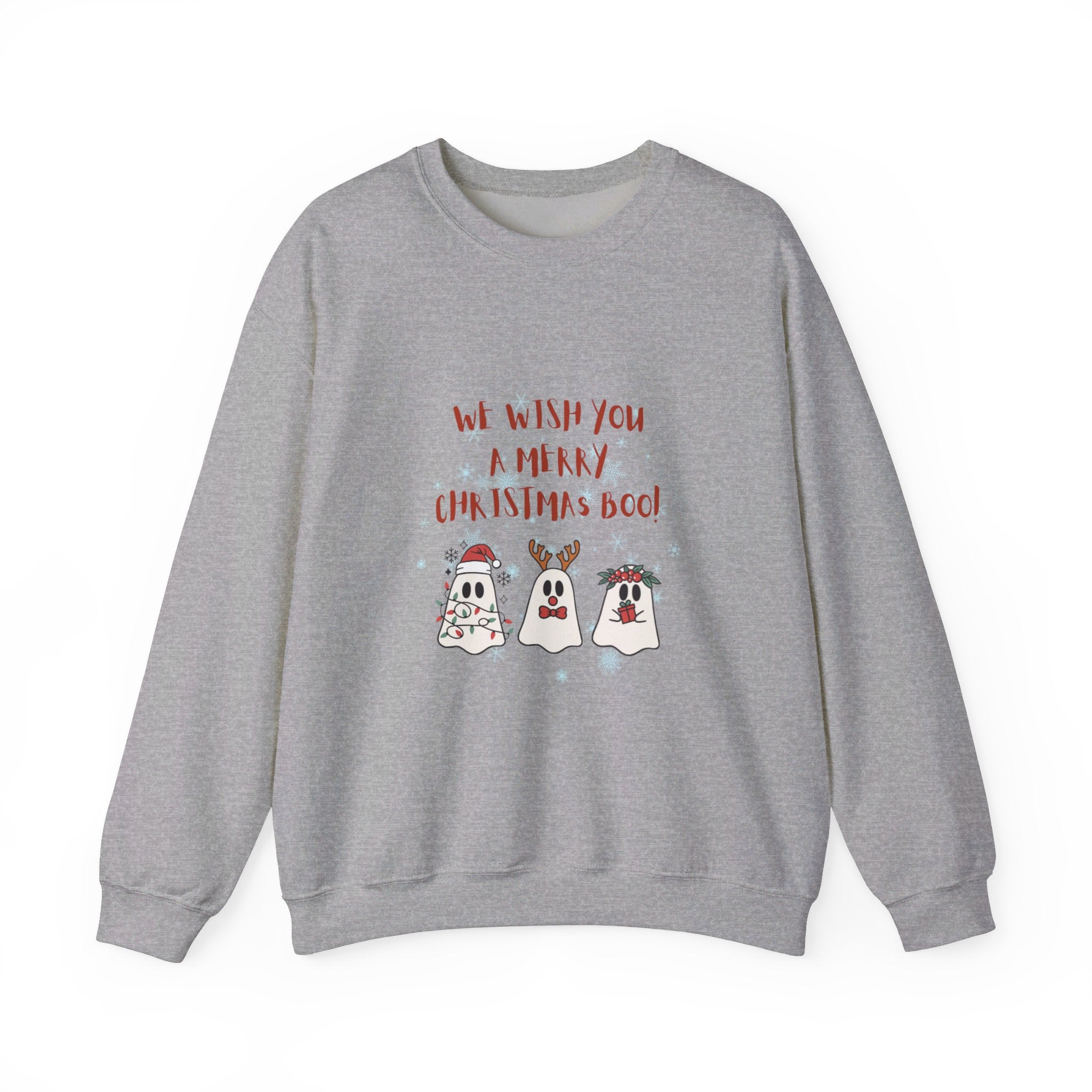 We Wish You A Merry Christmas Boo Unisex Heavy Blend™ Crewneck Sweatshirt