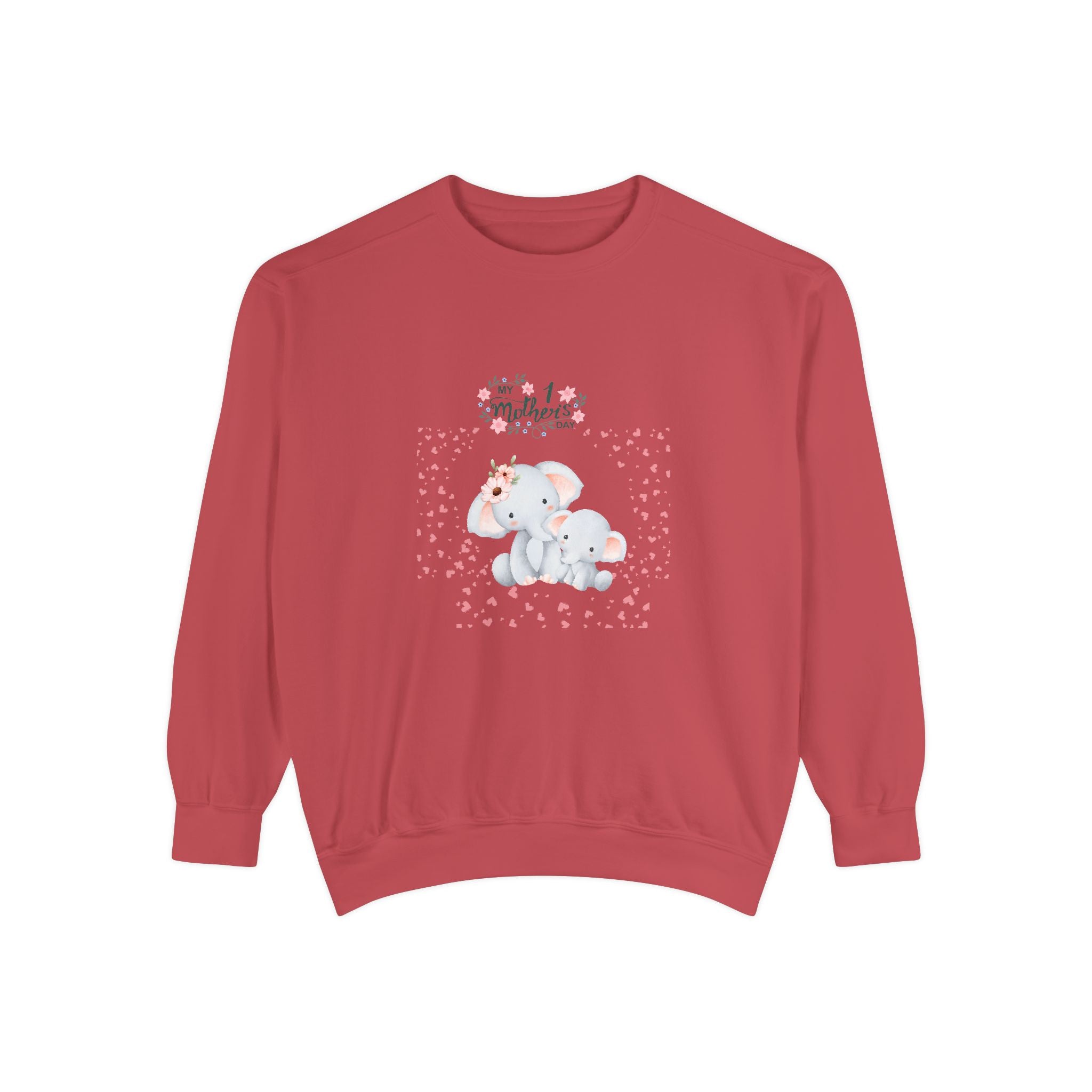My 1st Mother's Day Sweatshirt Unisex Garment-Dyed