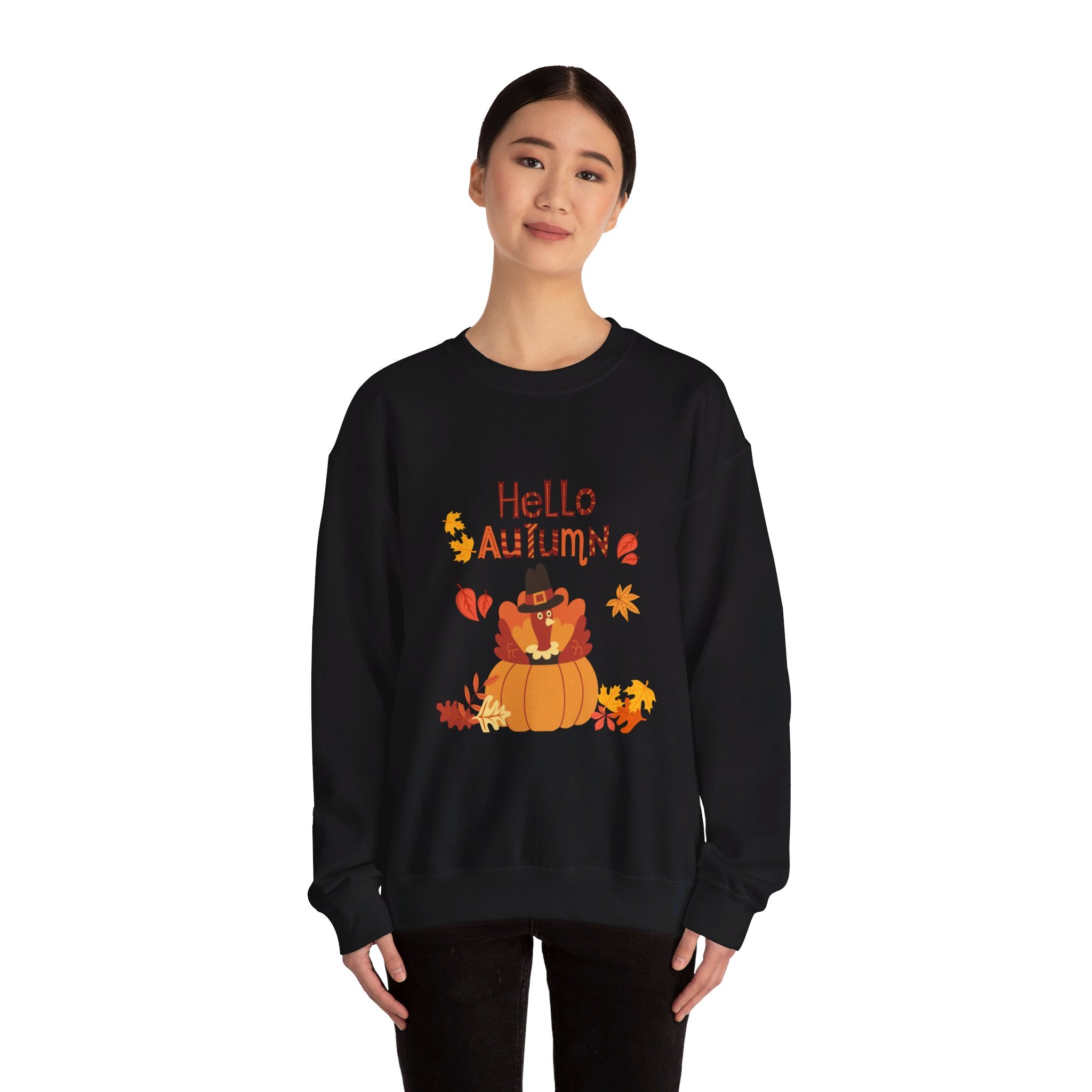 Hello Autumn Unisex Heavy Blend™ Crewneck Sweatshirt
