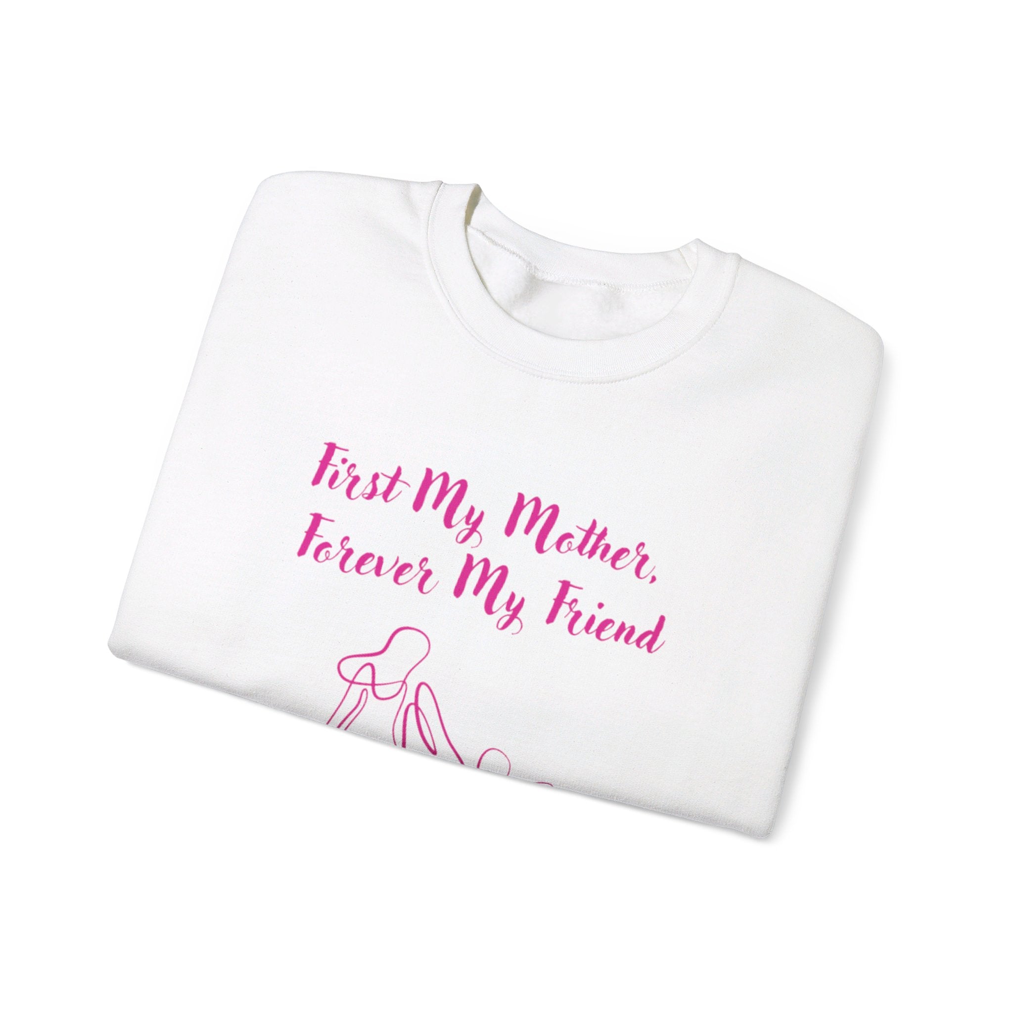 First My Mother Forever My Friend Unisex Heavy Blend™ Crewneck Sweatshirt