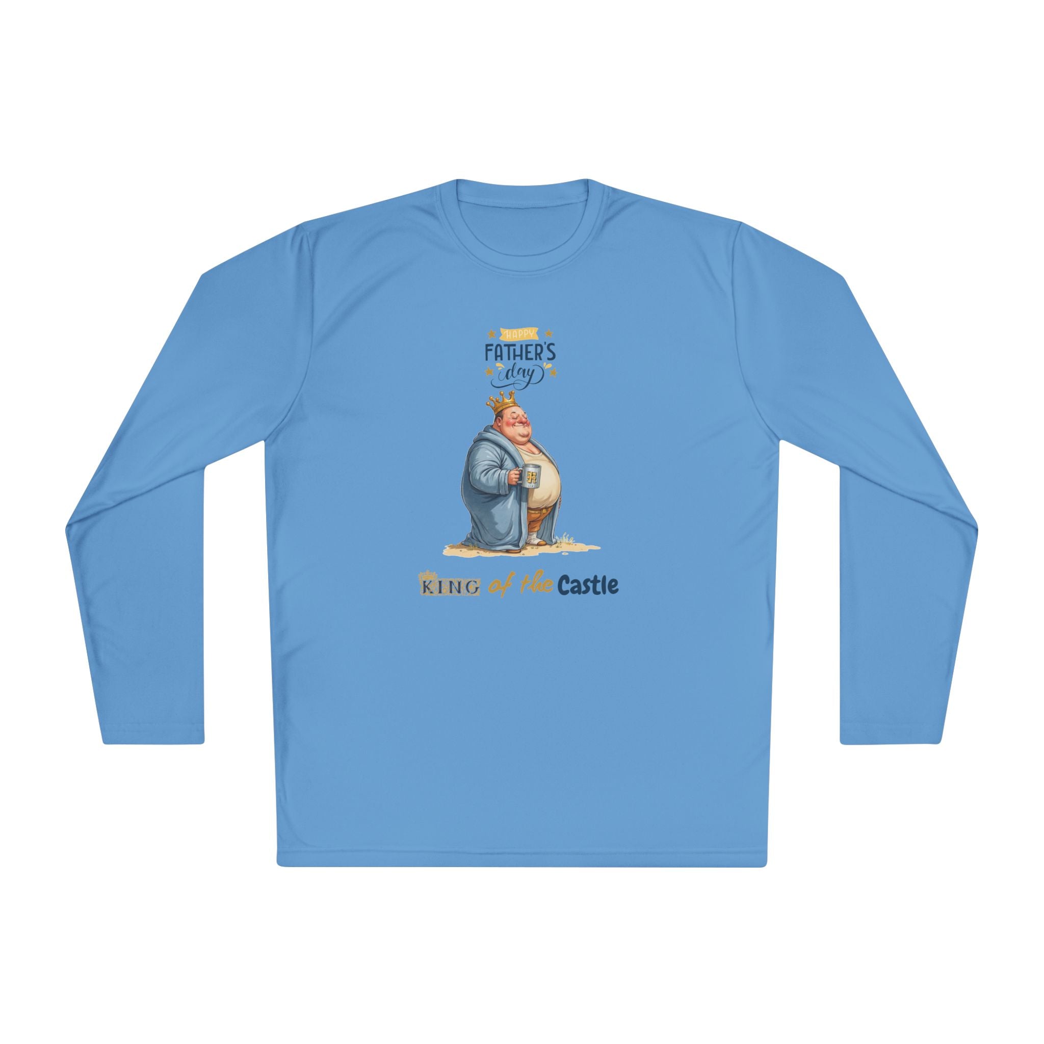 Father's Day King of the Castle Long Sleeve Tee | Unisex Lightweight Shirt