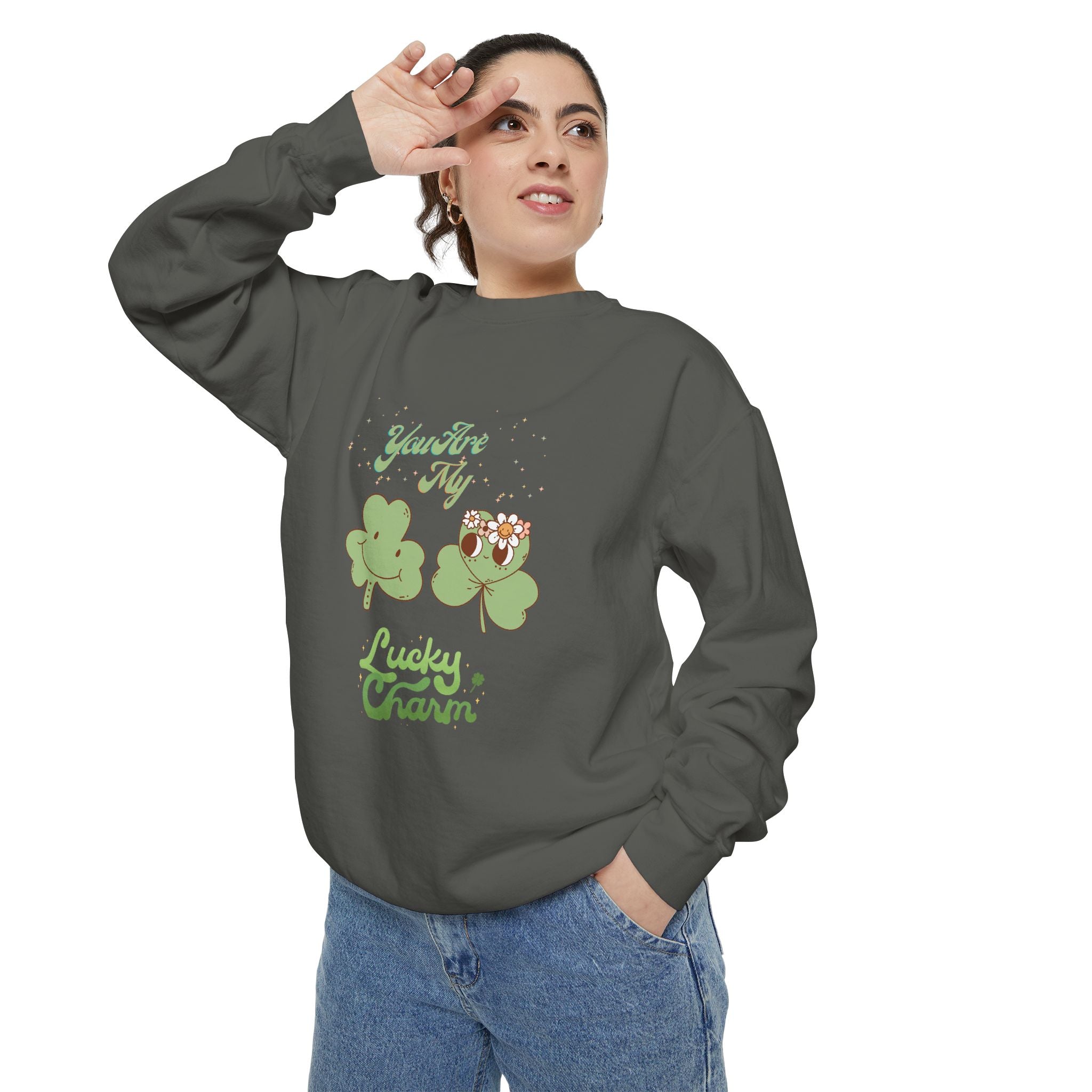 You're My Lucky Charm Sweatshirt - Unisex Garment-Dyed for St. Patrick's Day