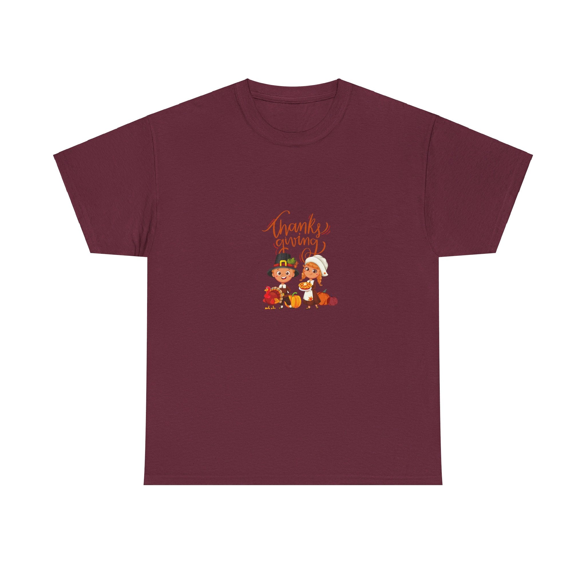 Happy Thanksgiving Unisex Heavy Cotton Tee