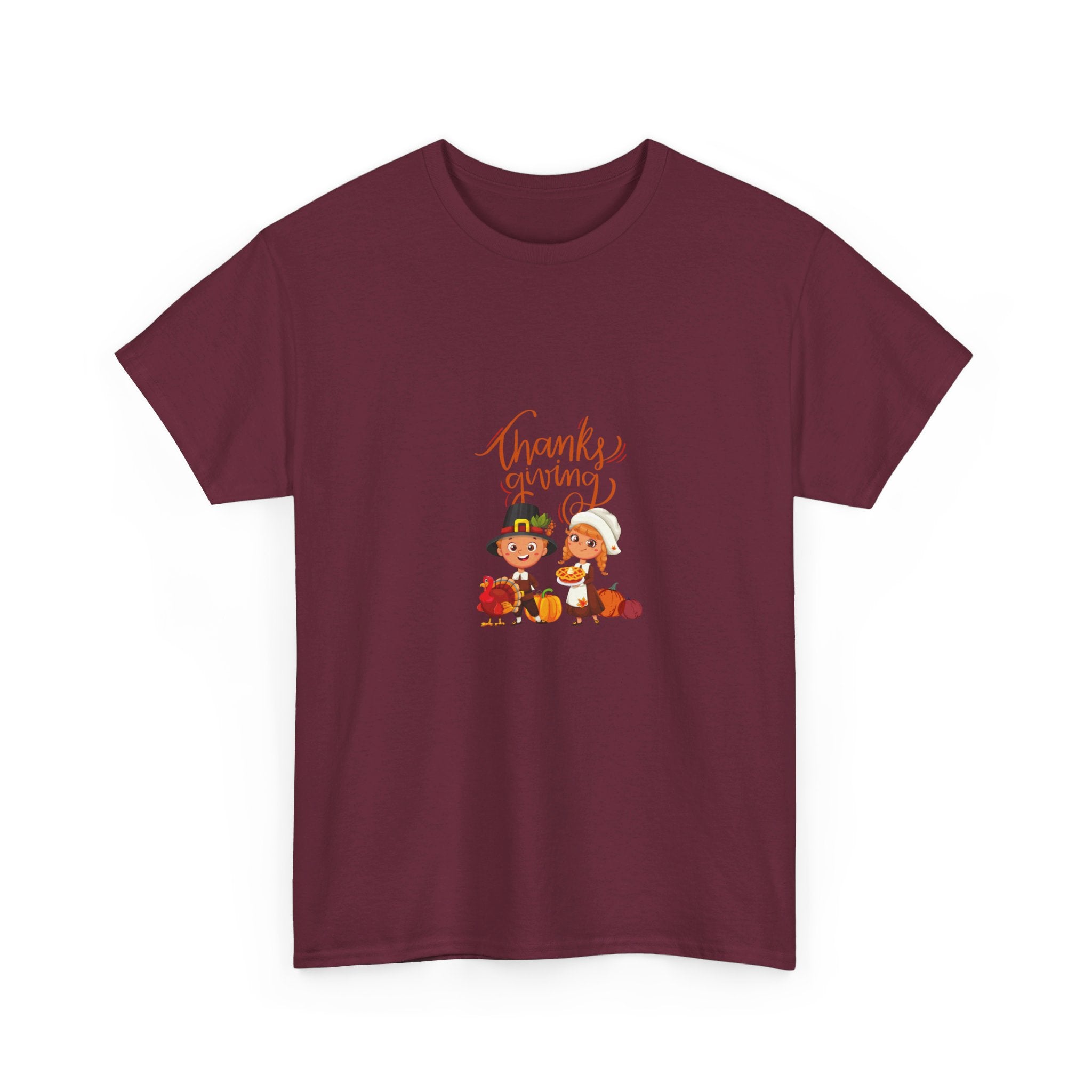 Happy Thanksgiving Unisex Heavy Cotton Tee