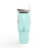 Happy 4th of July Teddy Bear Couple Insulated Travel Mug, 40oz