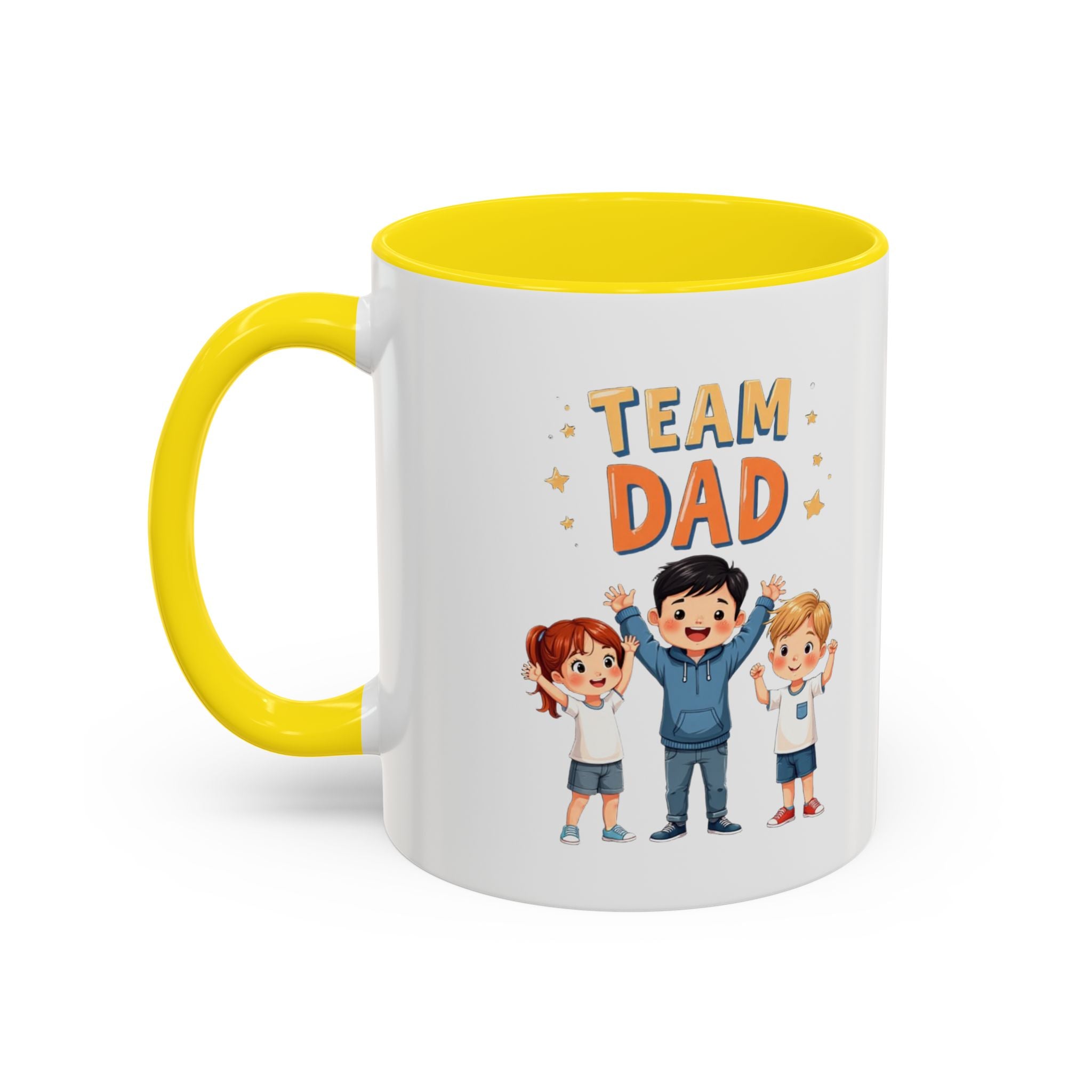 Team Dad Accent Coffee Mug
