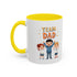 Team Dad Accent Coffee Mug