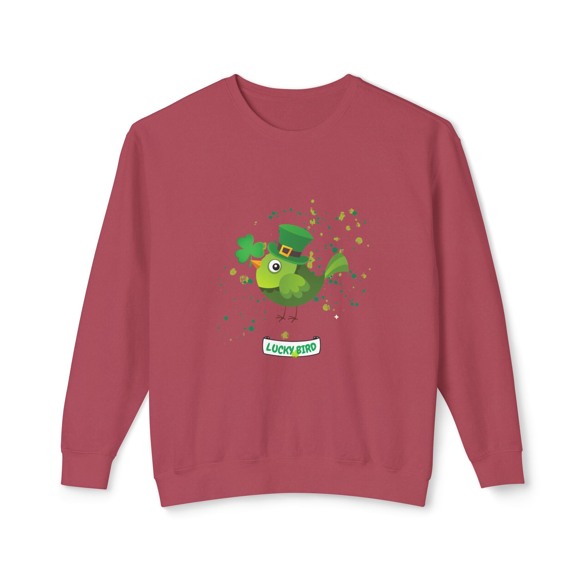 Lucky Bird St. Patrick's Day Sweatshirt - Unisex Lightweight Crewneck