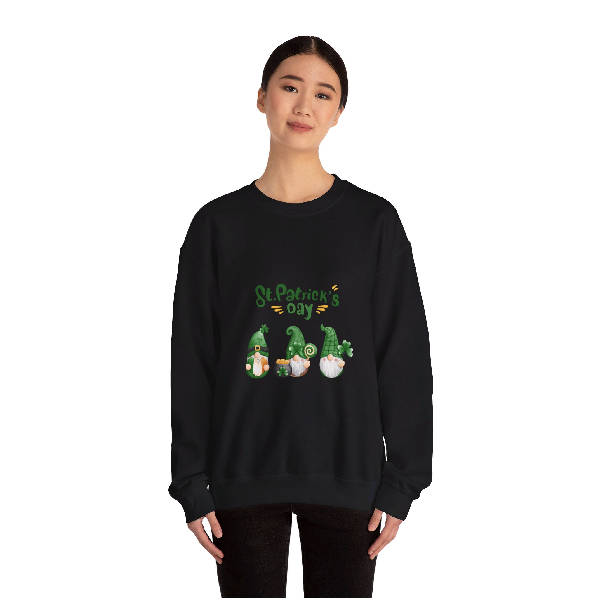St Patty's Day Gnome Unisex Heavy Blend™ Crewneck Sweatshirt