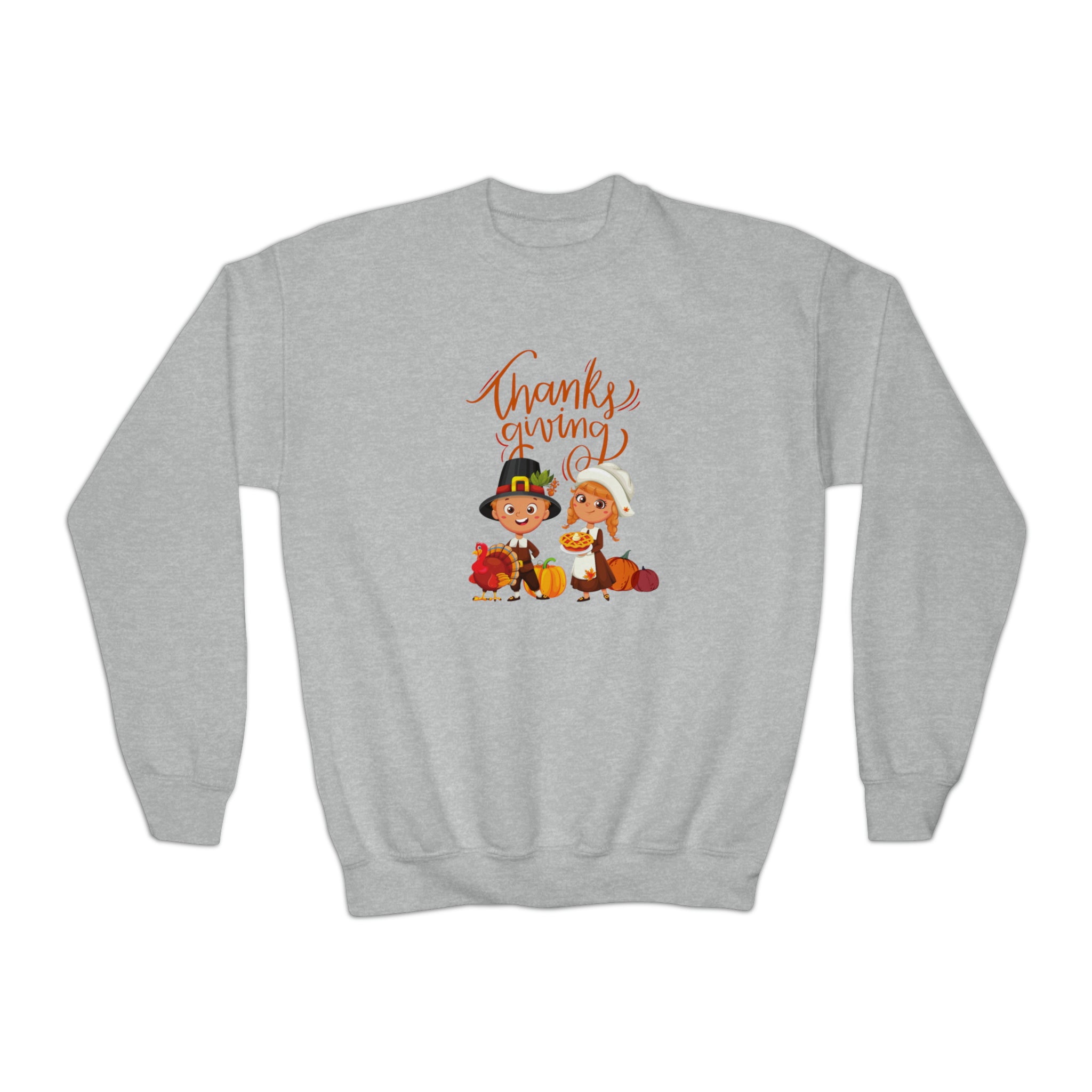 Happy Thanksgiving Youth Crewneck Sweatshirt