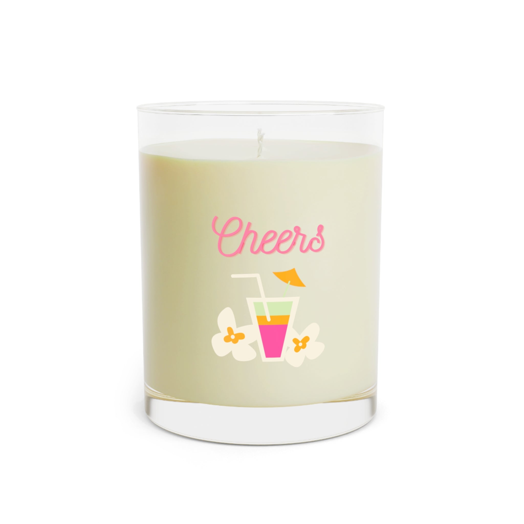 Cheers To Summer Scented Candle - Full Glass, 11oz