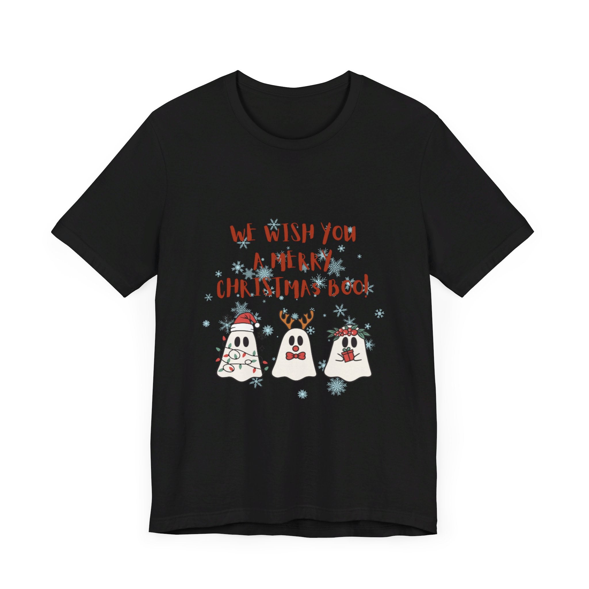 We Wish You A Merry Christmas Boo Unisex Jersey Short Sleeve Tee