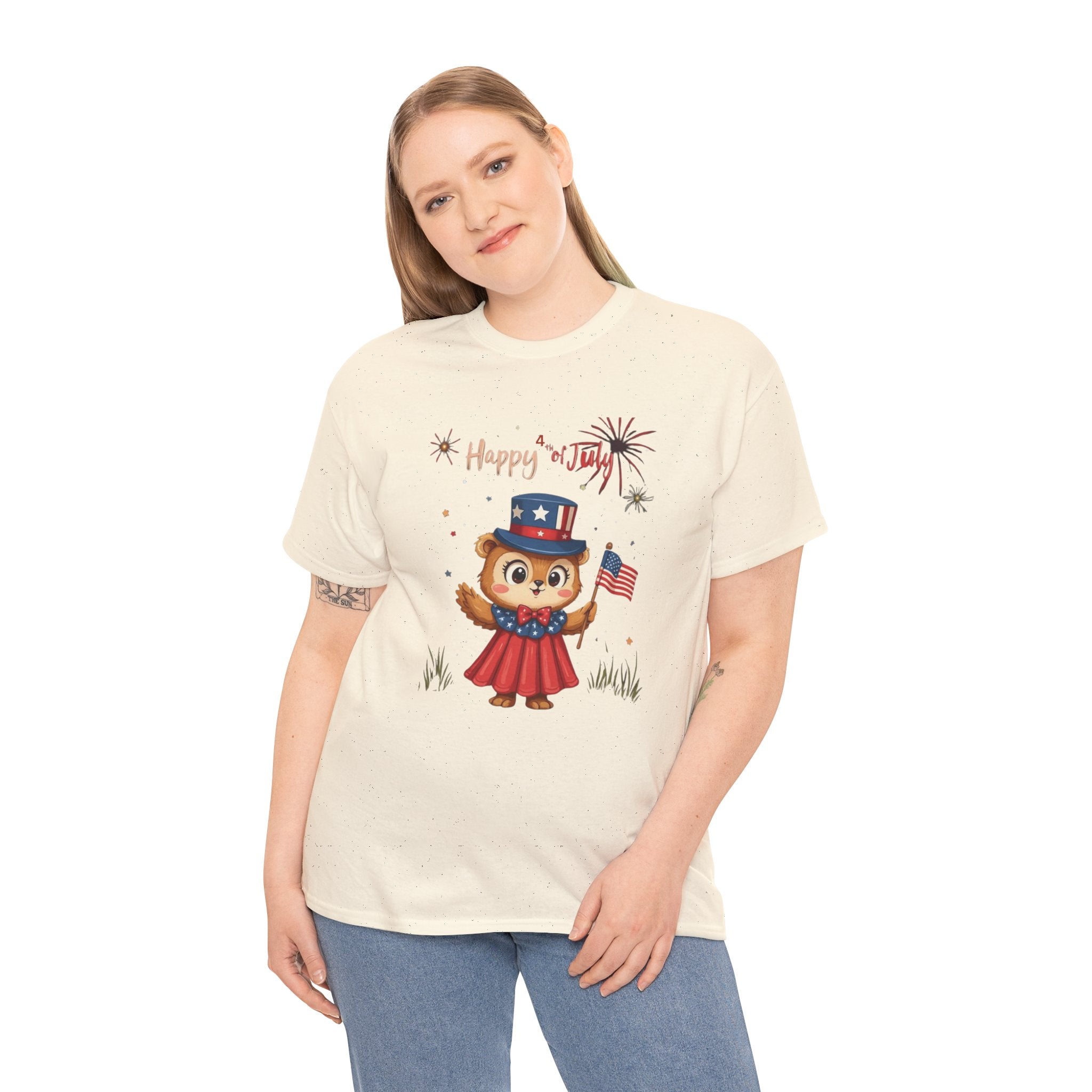 Happy Independence Day Unisex Heavy Cotton T-Shirt