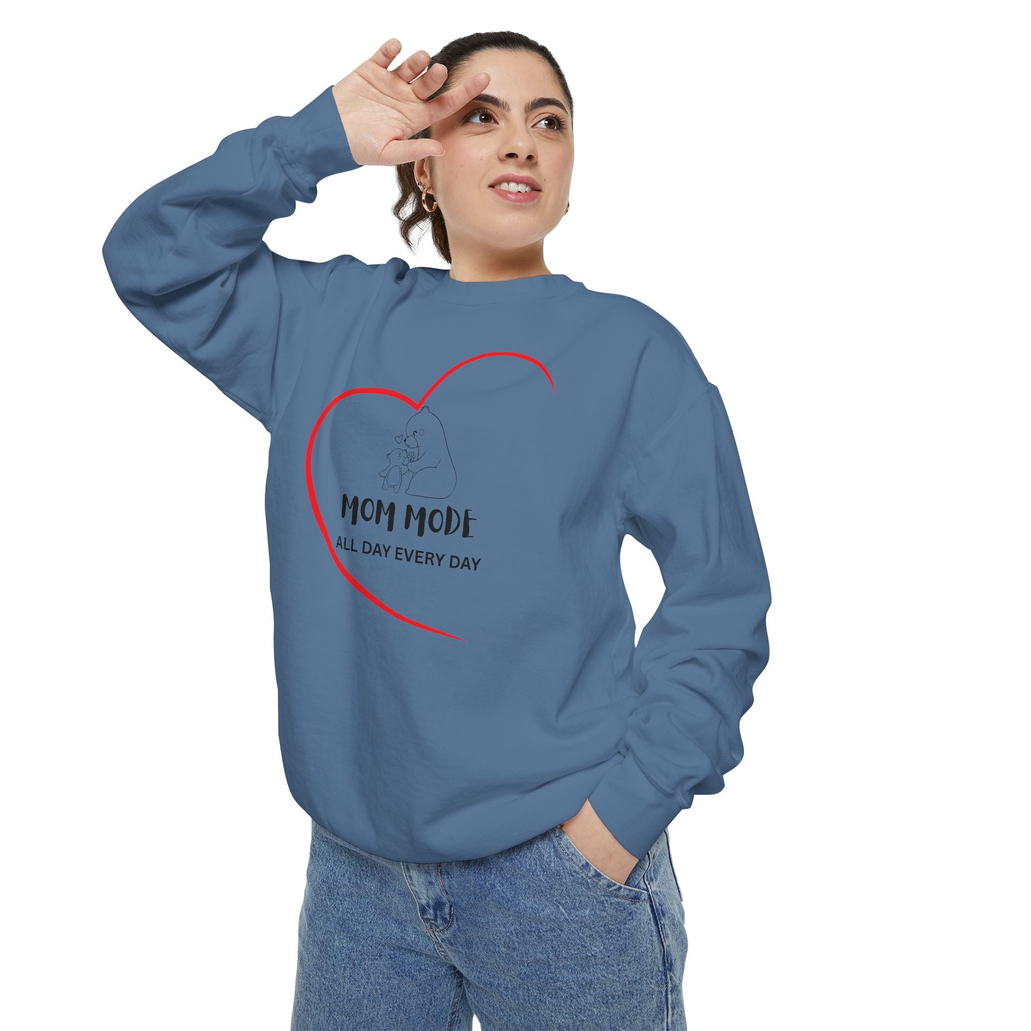 Mom Mode Garment-Dyed Sweatshirt