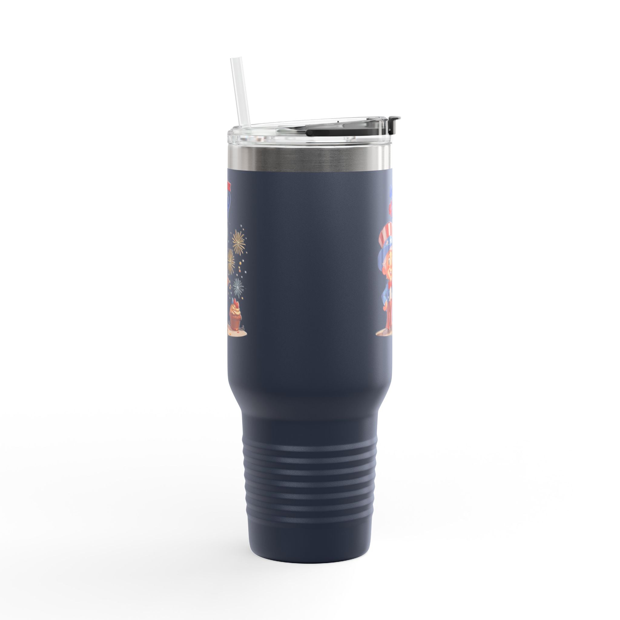 Uncle Sam Happy 4th of July Insulated Travel Mug, 40oz