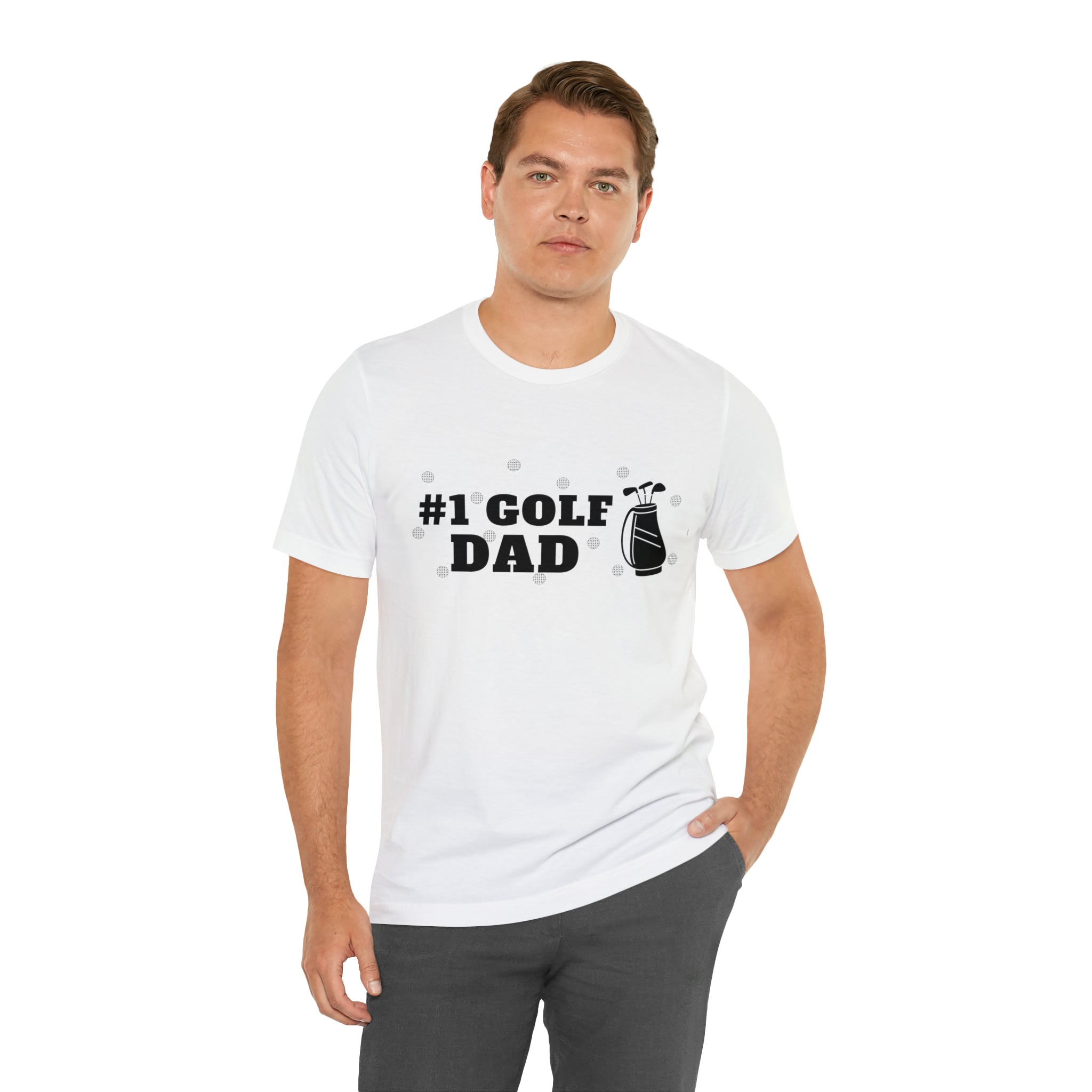 Happy Father's Day Golf Unisex Jersey Short Sleeve Tee