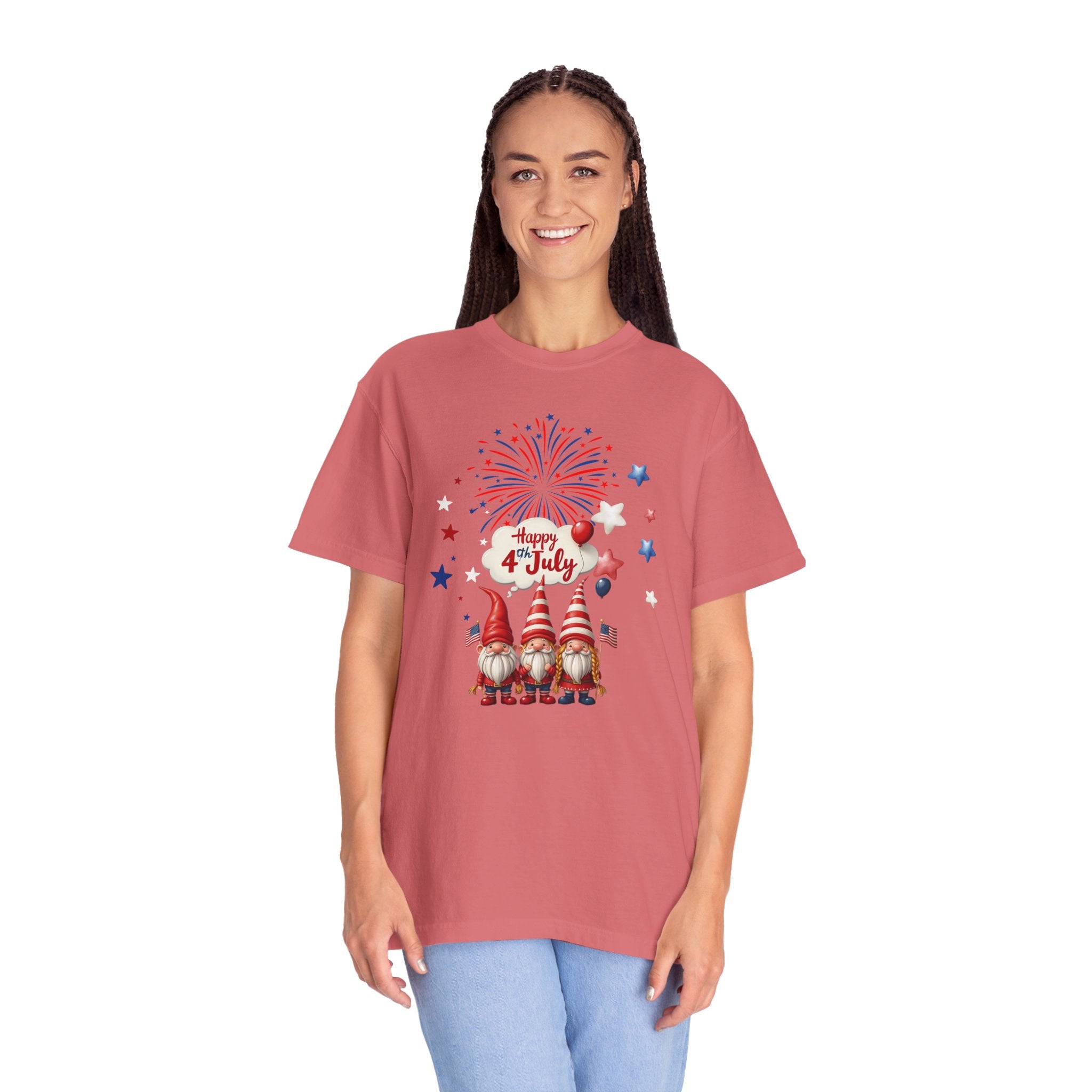 Gnome 4th of July T-shirt for 4th of July, Unisex Summer Tee