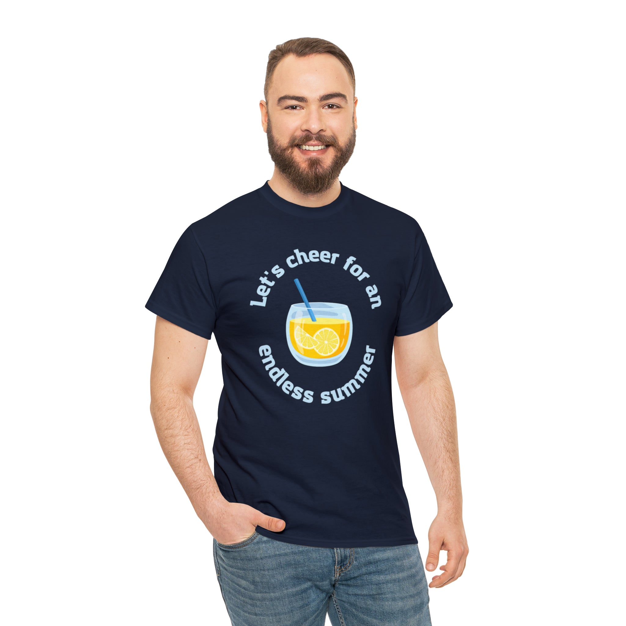 Let's Cheer For An Endless Summer Unisex Heavy Cotton Tee