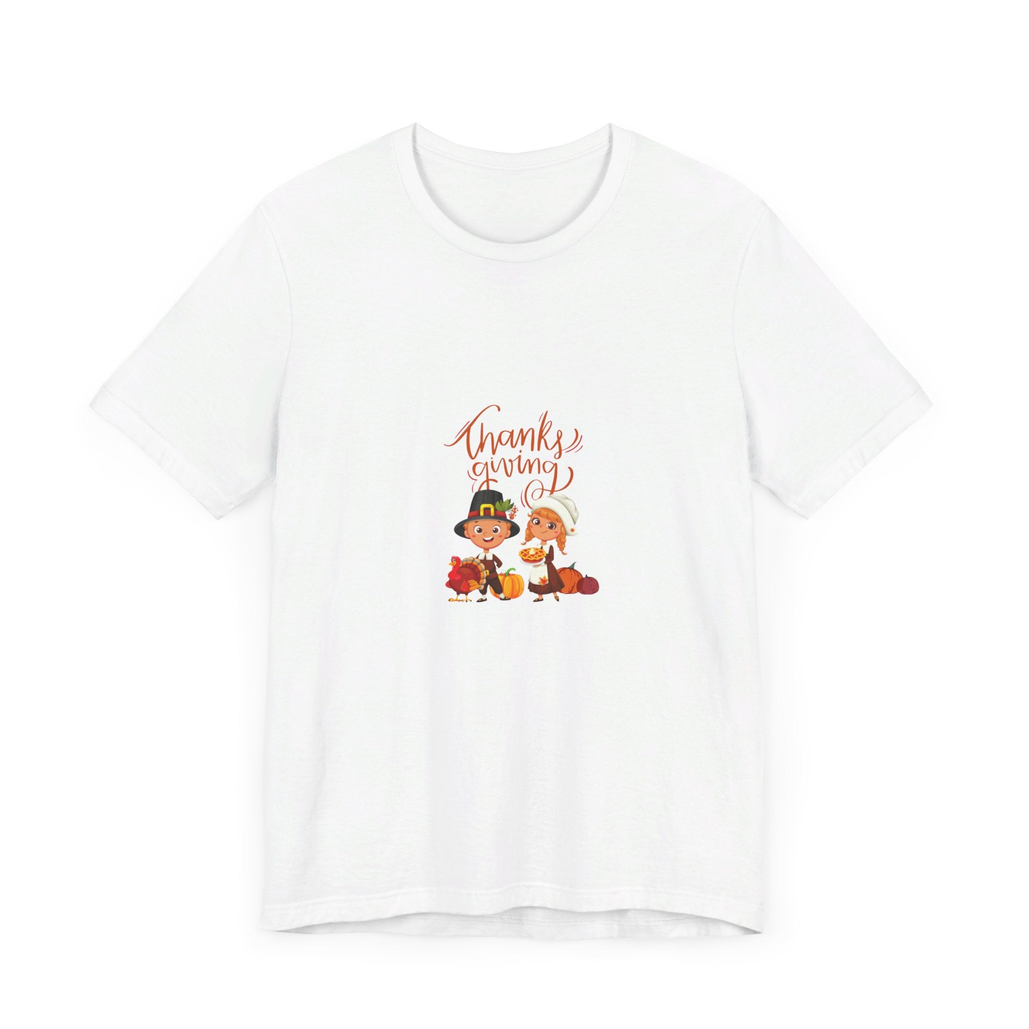 Happy Thanksgiving Unisex Jersey Short Sleeve Tee