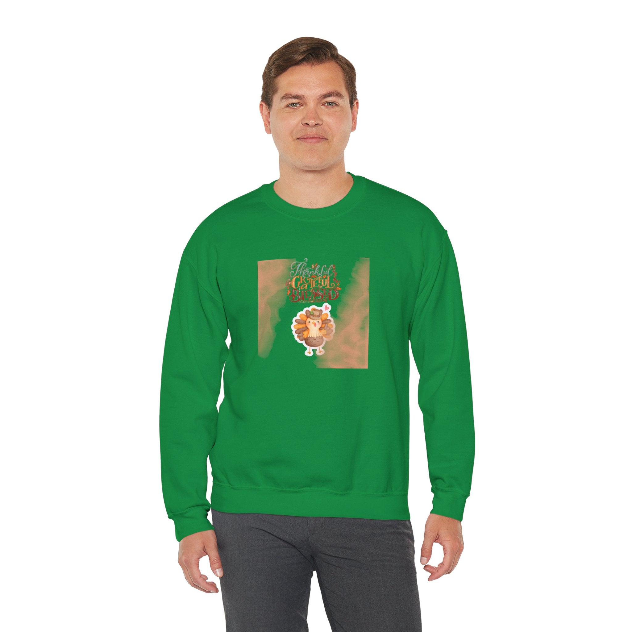 Thankful Grateful Blessed Unisex Heavy Blend™ Crewneck Sweatshirt