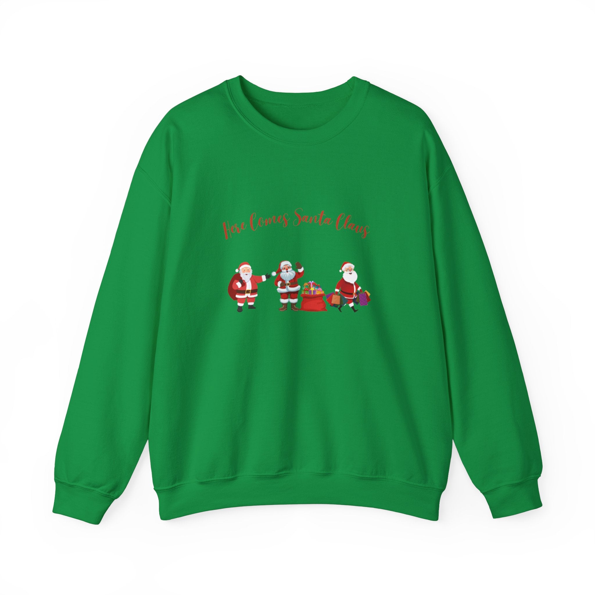 Here Comes Santa Claus Unisex Heavy Blend™ Crewneck Sweatshirt