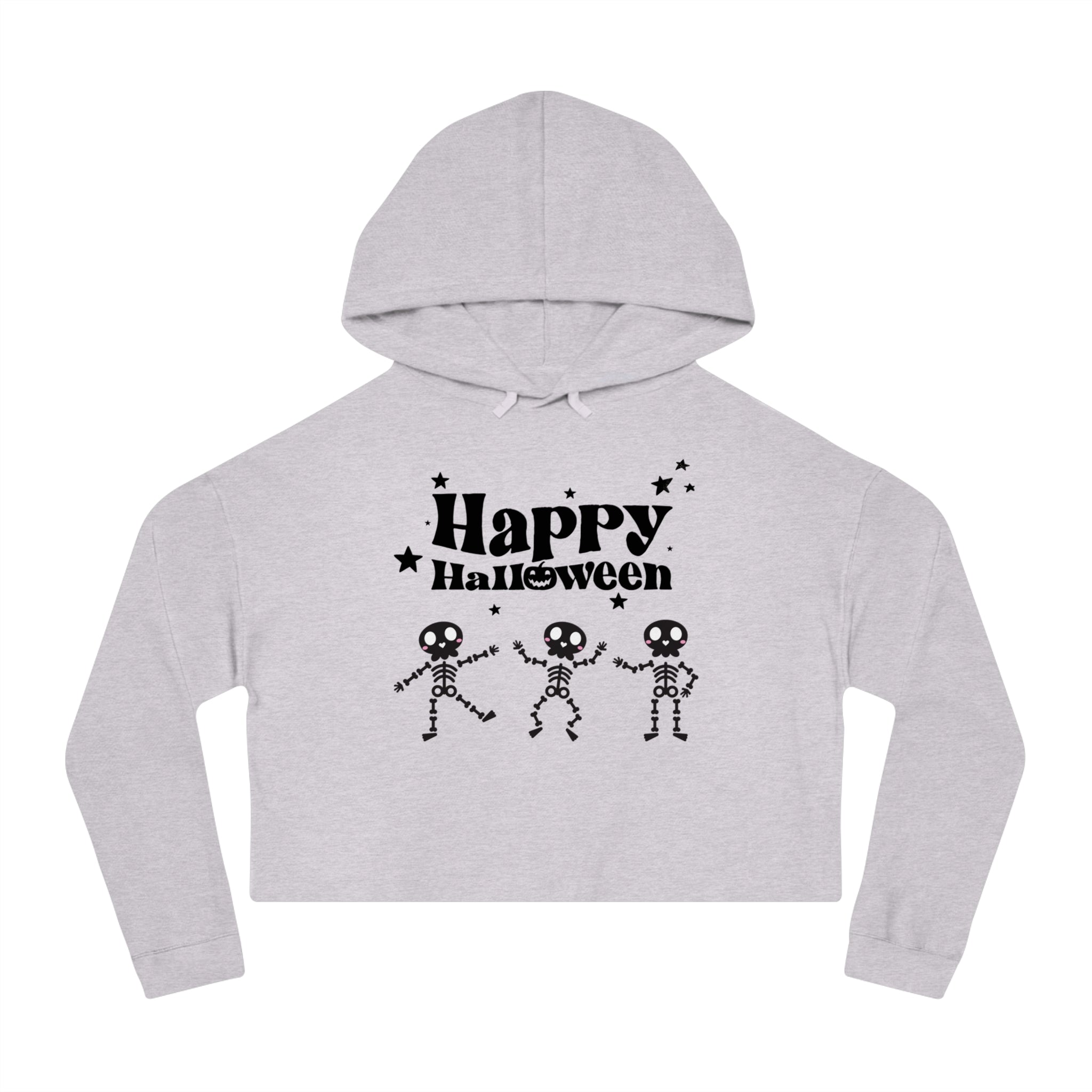 Happy Halloween Crew Women’s Cropped Hooded Sweatshirt