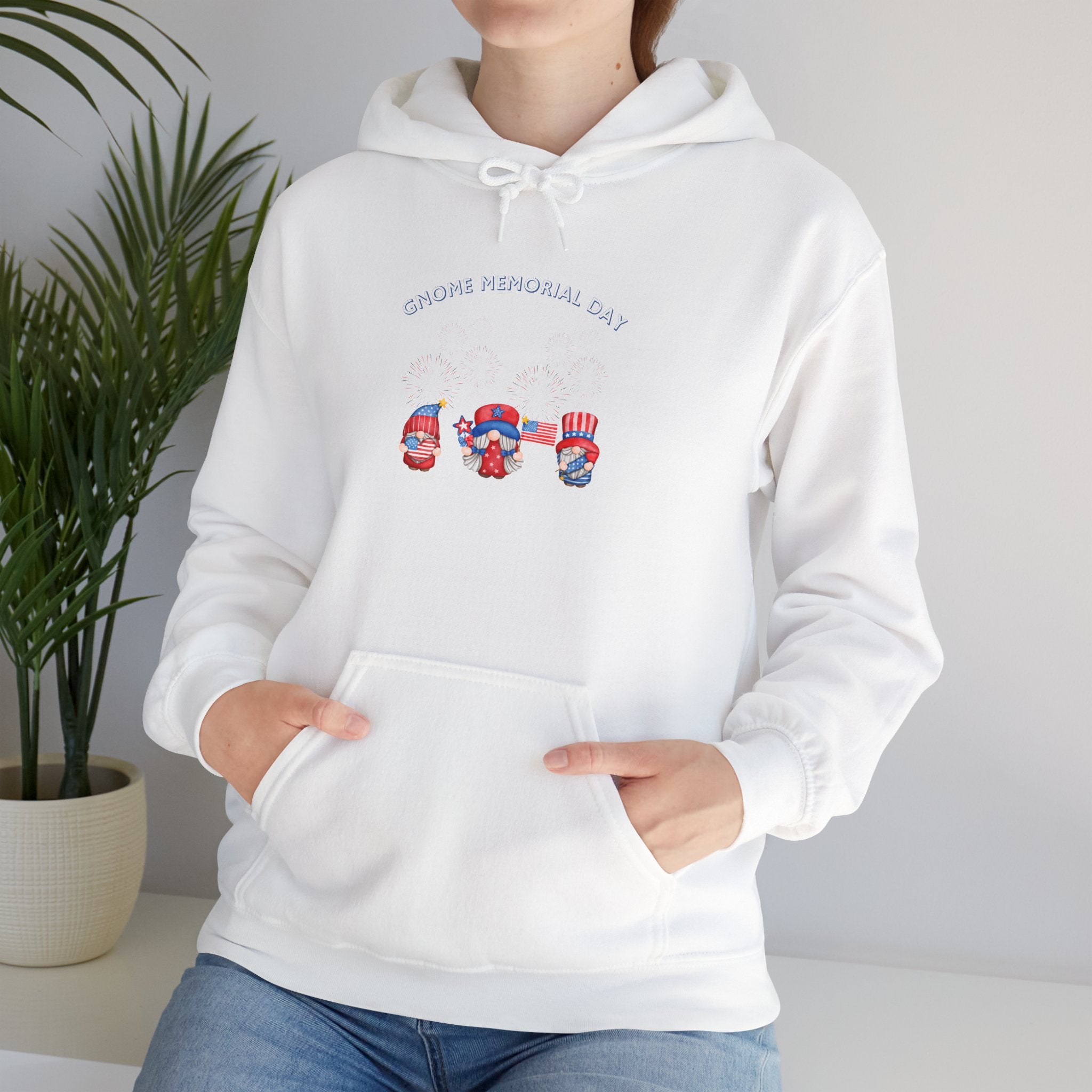 Gnome Memorial Day Hooded Sweatshirt