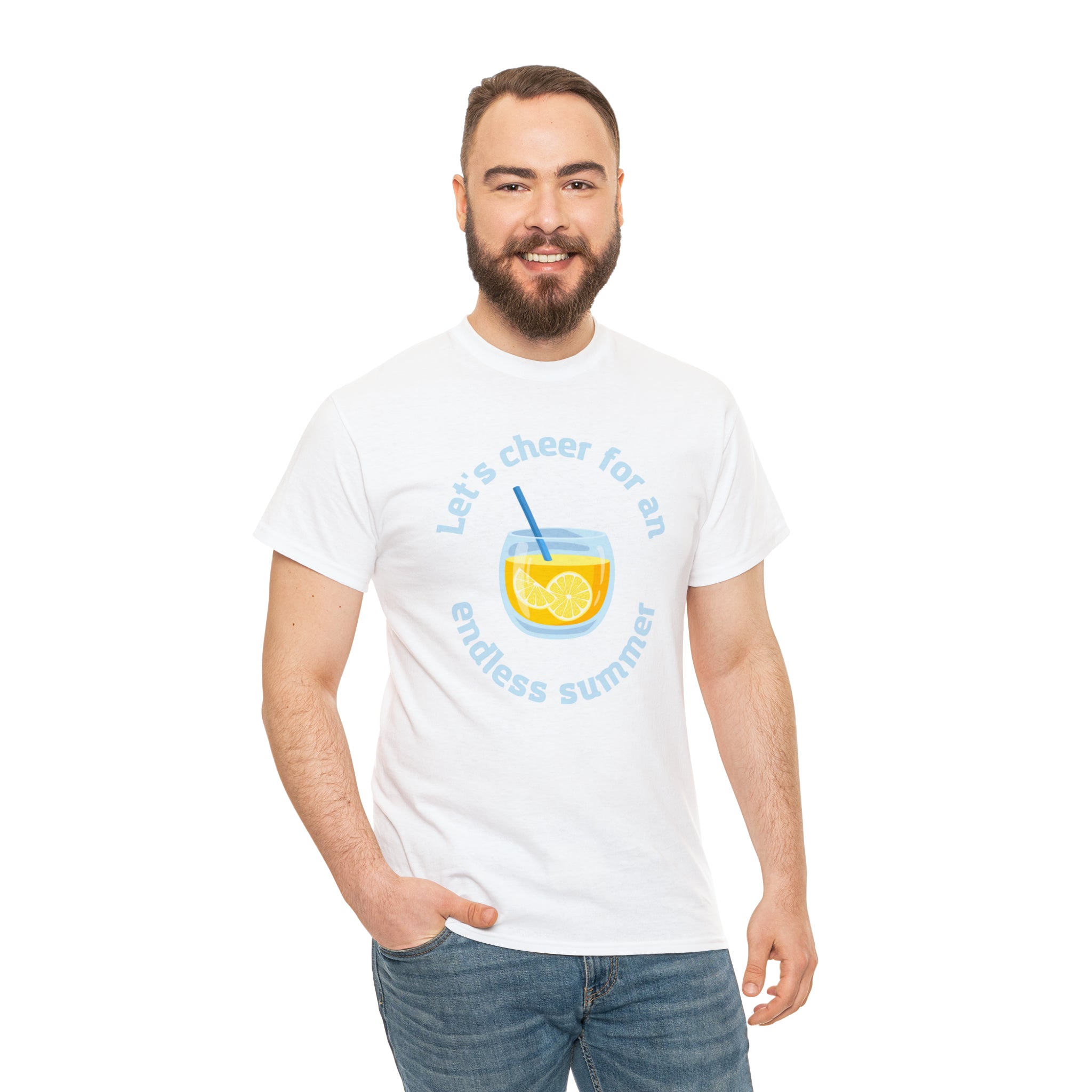 Let's Cheer For An Endless Summer Unisex Heavy Cotton Tee