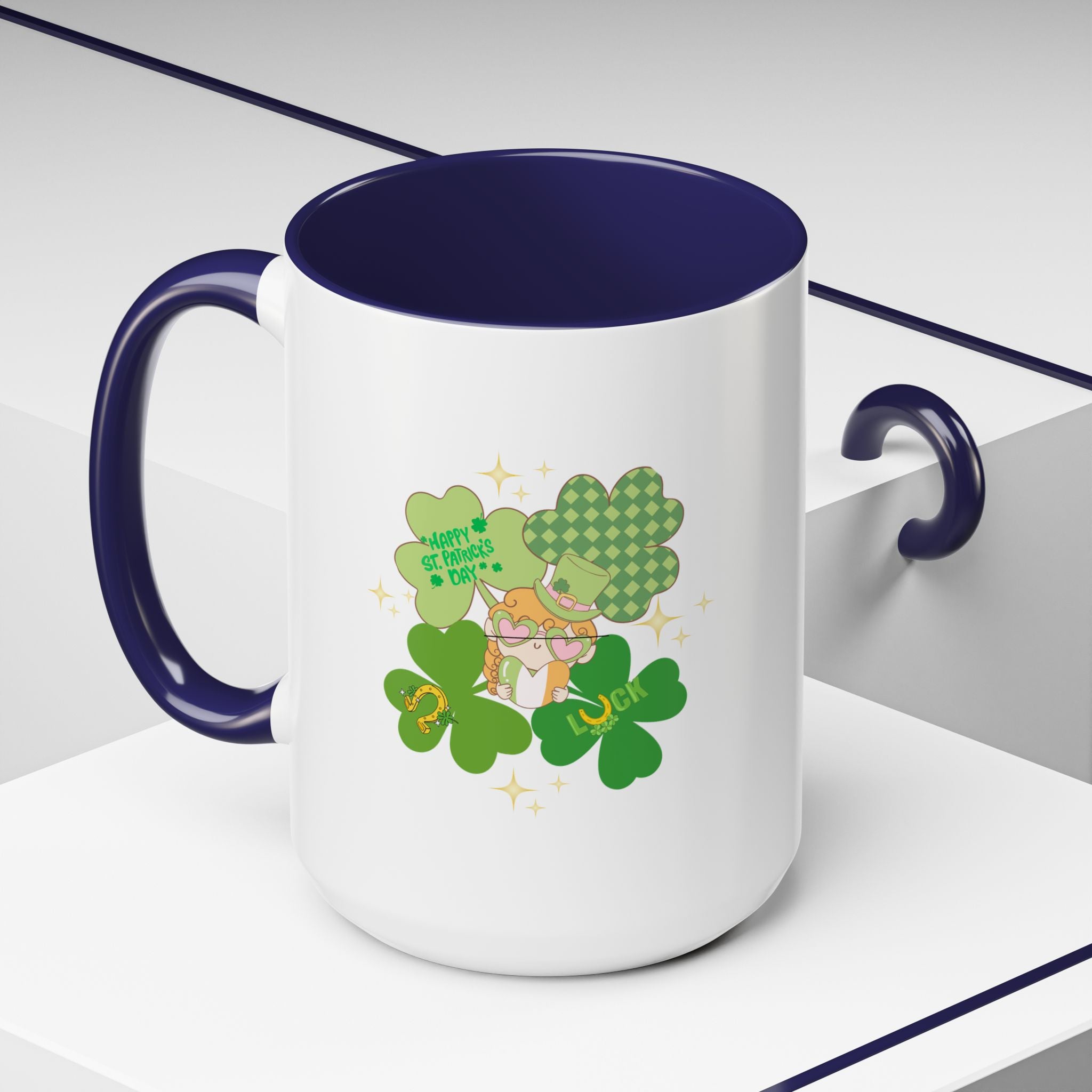 Retro St. Paddy's Day Accent Coffee Mug - 11oz & 15oz