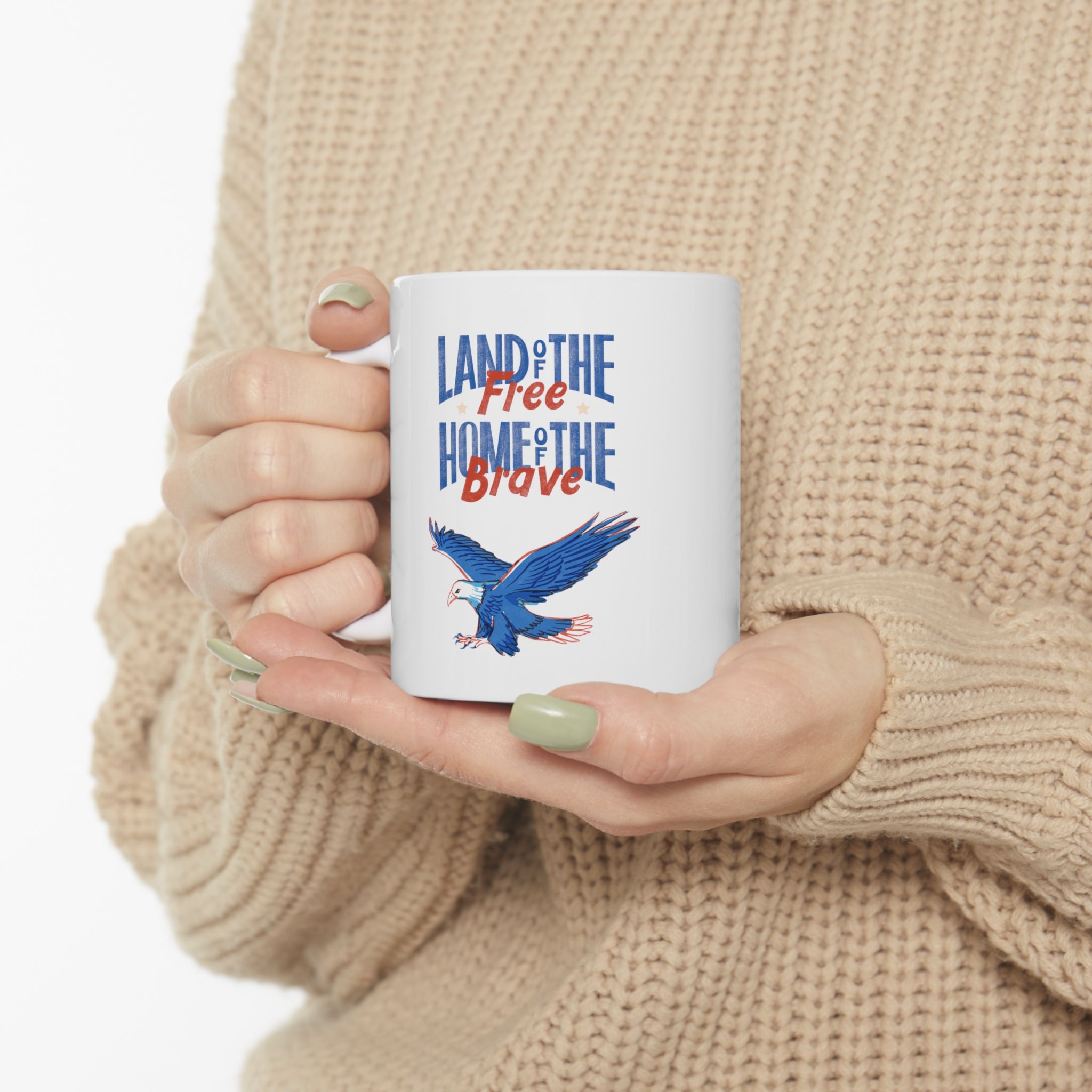 Land Of The Free Home Of The Brave Ceramic Mug 11oz
