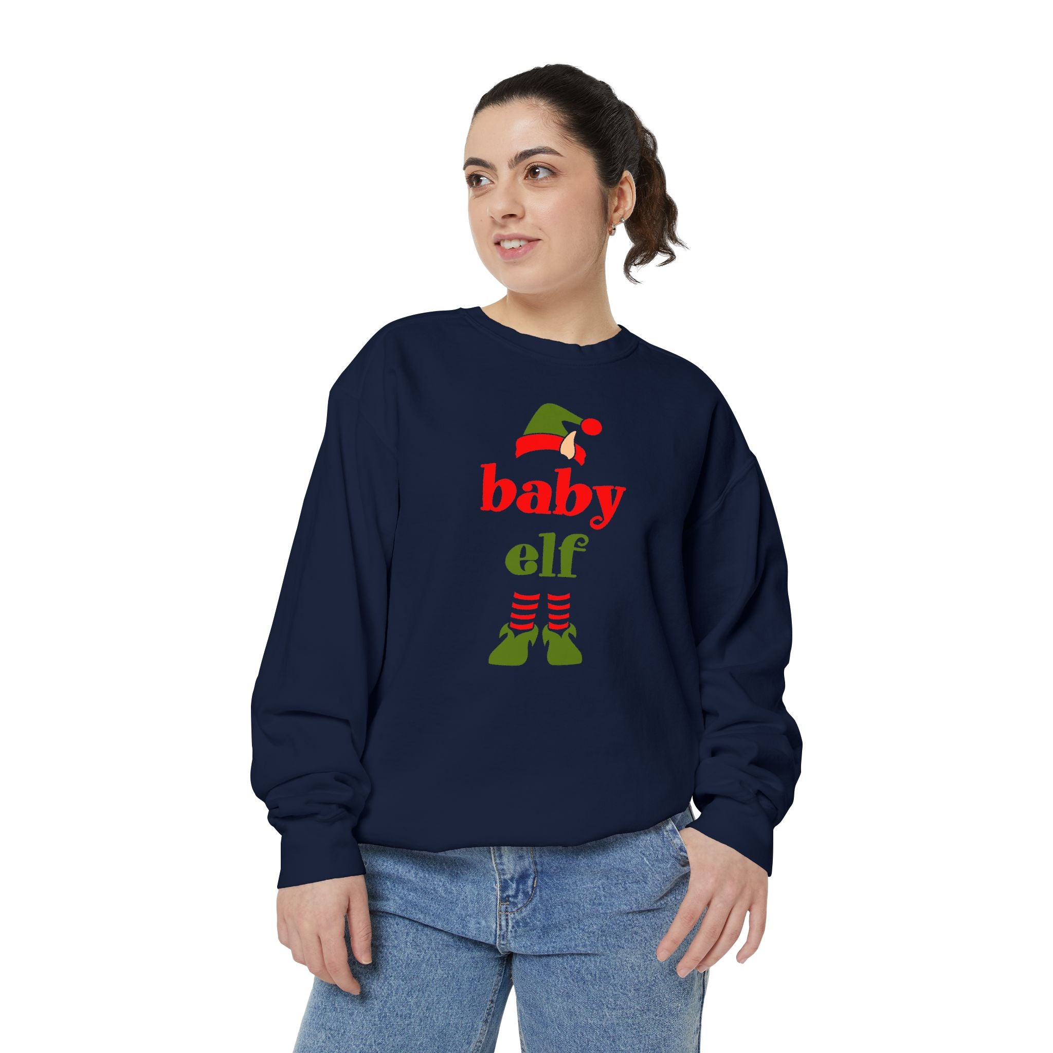 Baby Elf Unisex Garment-Dyed Sweatshirt