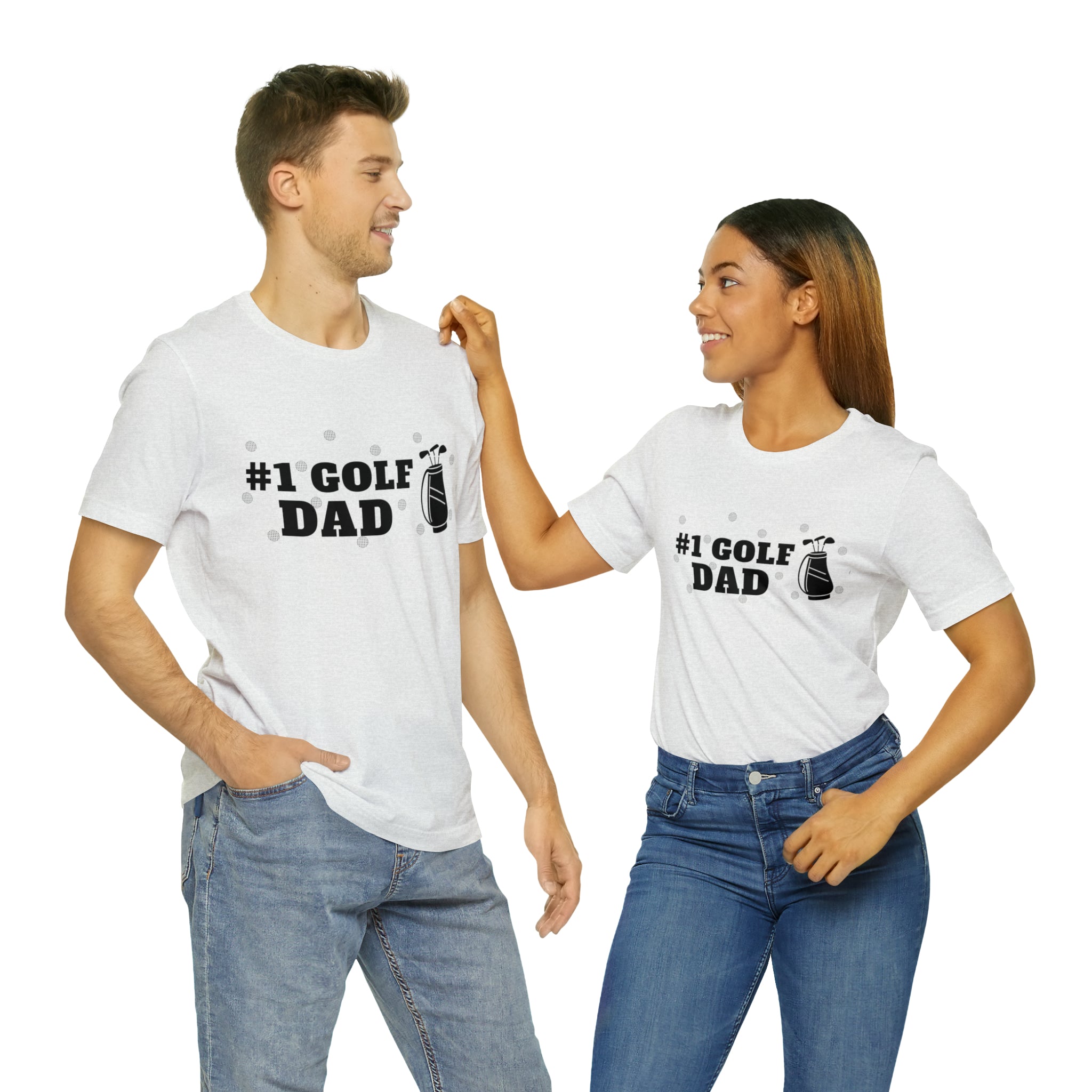 Happy Father's Day Golf Unisex Jersey Short Sleeve Tee