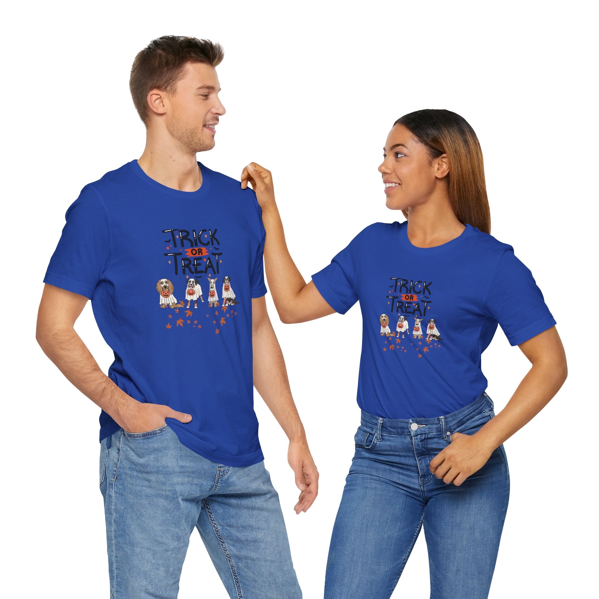 Pooch Trick or Treat Unisex Jersey Short Sleeve Tee