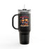 Happy 4th of July Teddy Bear Couple Insulated Travel Mug, 40oz