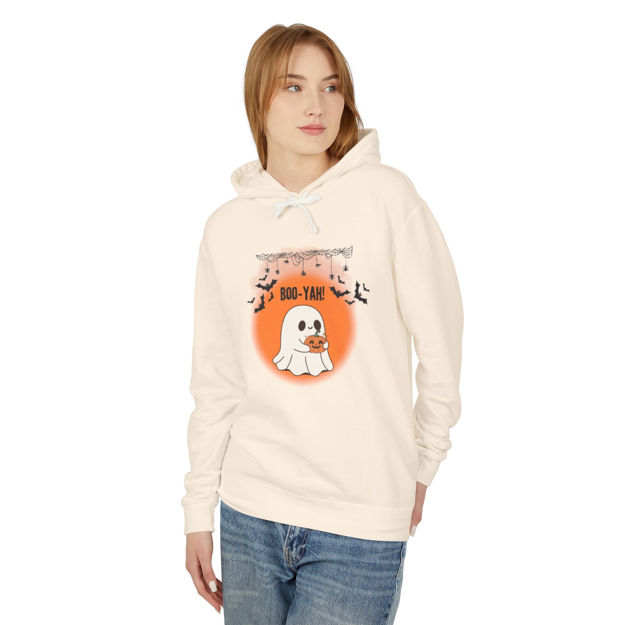 Boo-Yah! Unisex Lightweight Hooded Sweatshirt