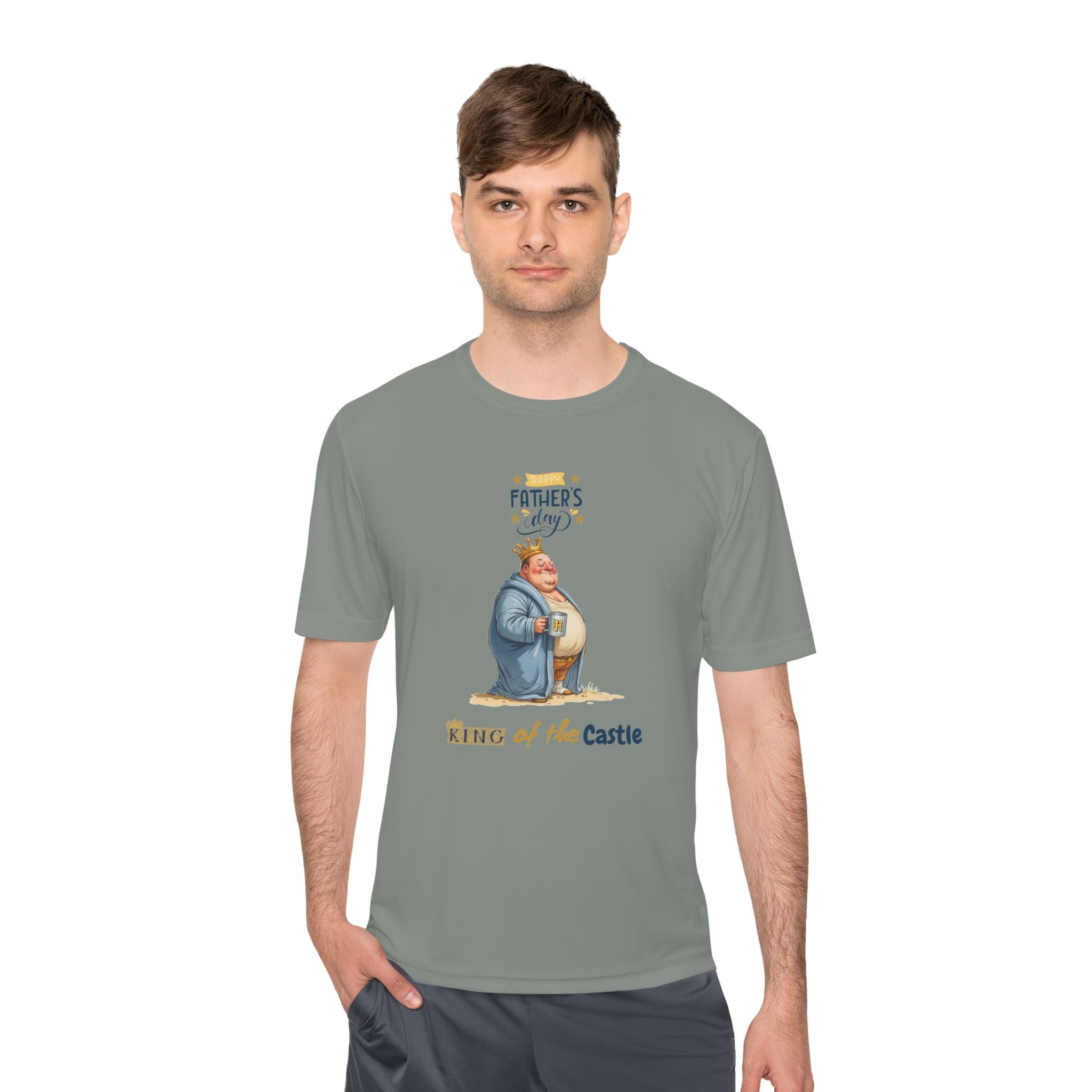 Father's Day King of the Castle  Unisex Moisture Wicking Tee