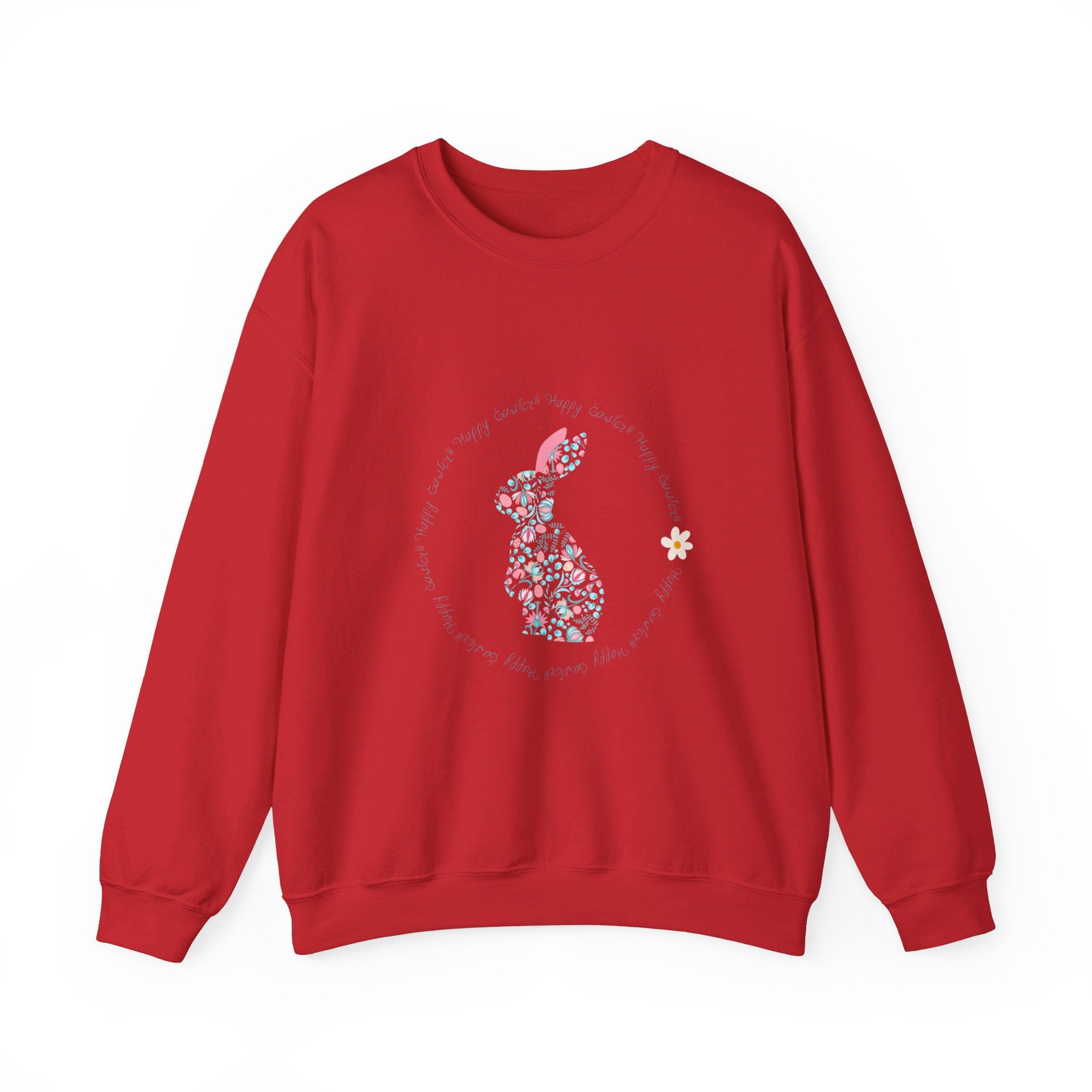 Happy Easter Rabbit Day Unisex Heavy Blend™ Crewneck Sweatshirt