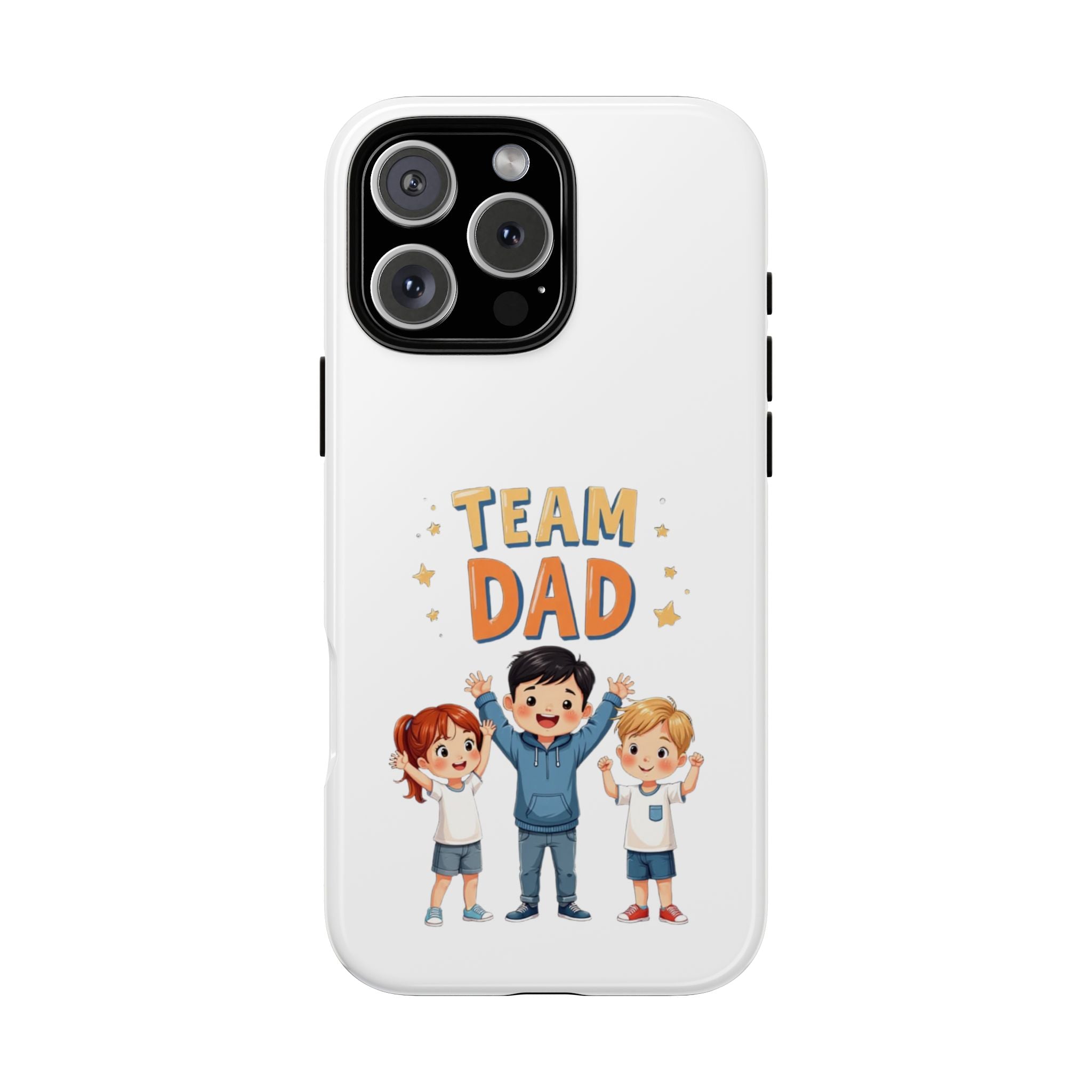 Team Dad Phone Case, Fun Gift for Fathers, Durable Phone Protector, Cute Dad Team Merchandise, Father's Day Special