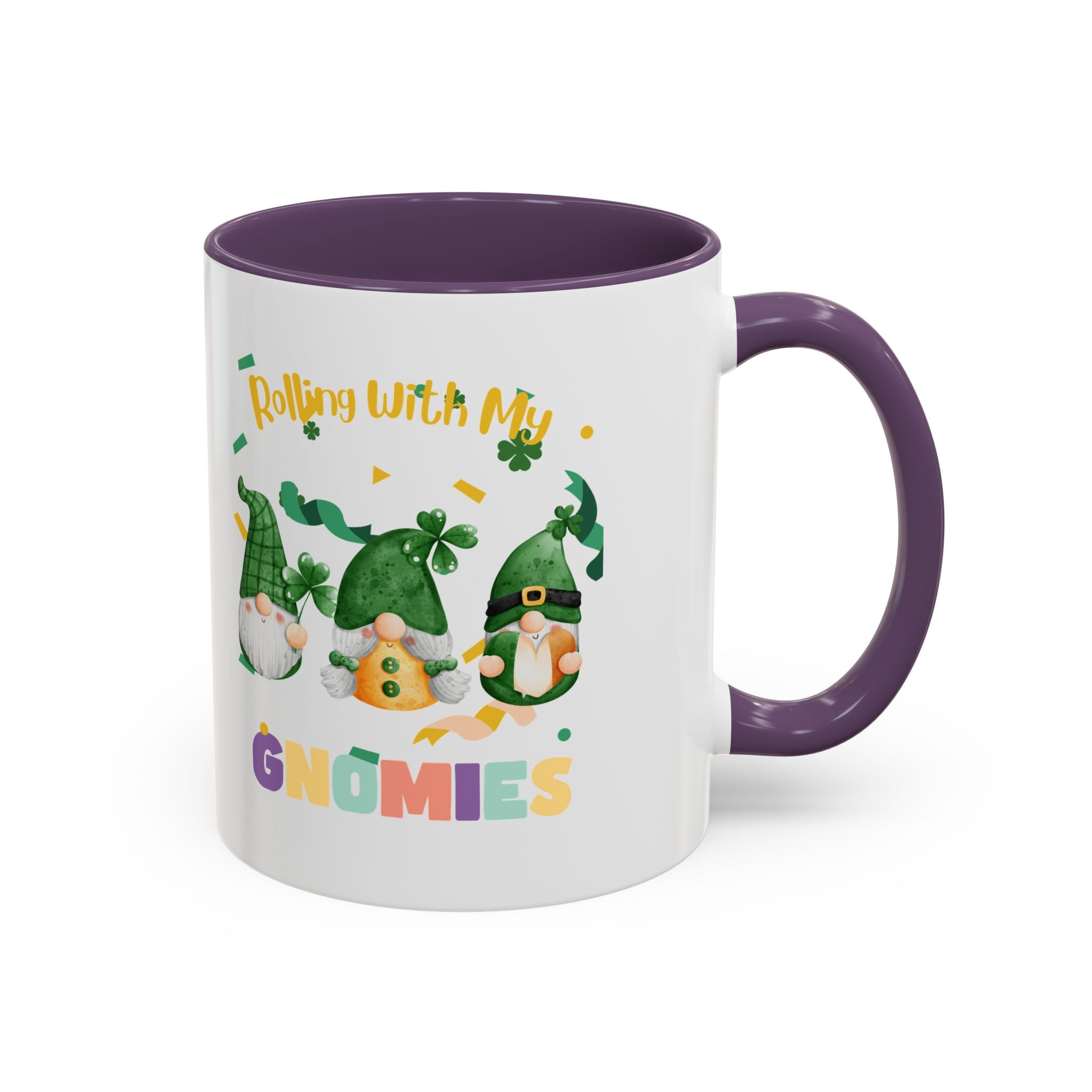 Rolling With My Gnomies Accent Coffee Mug - Fun St. Patrick's Day Gift
