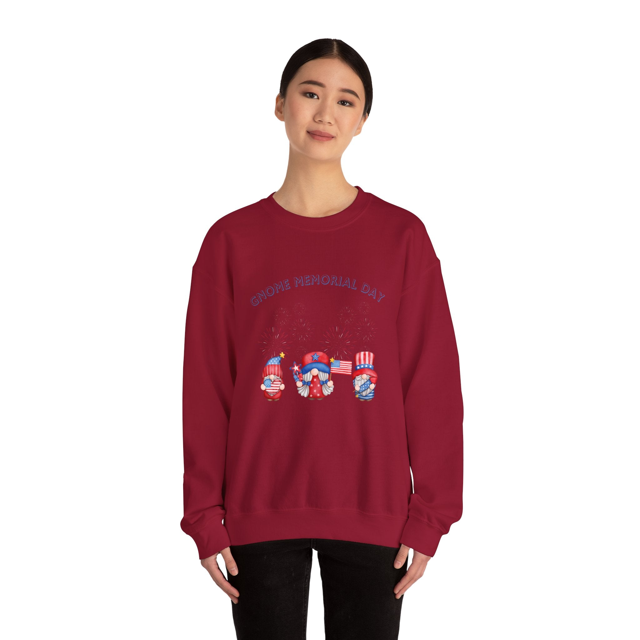Gnome Memorial Day  Sweatshirt, Unisex Crewneck