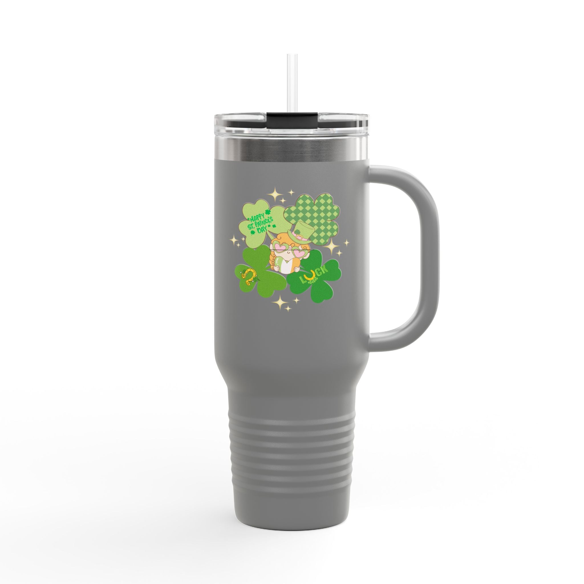 Retro St. Paddy's Day Insulated Travel Mug