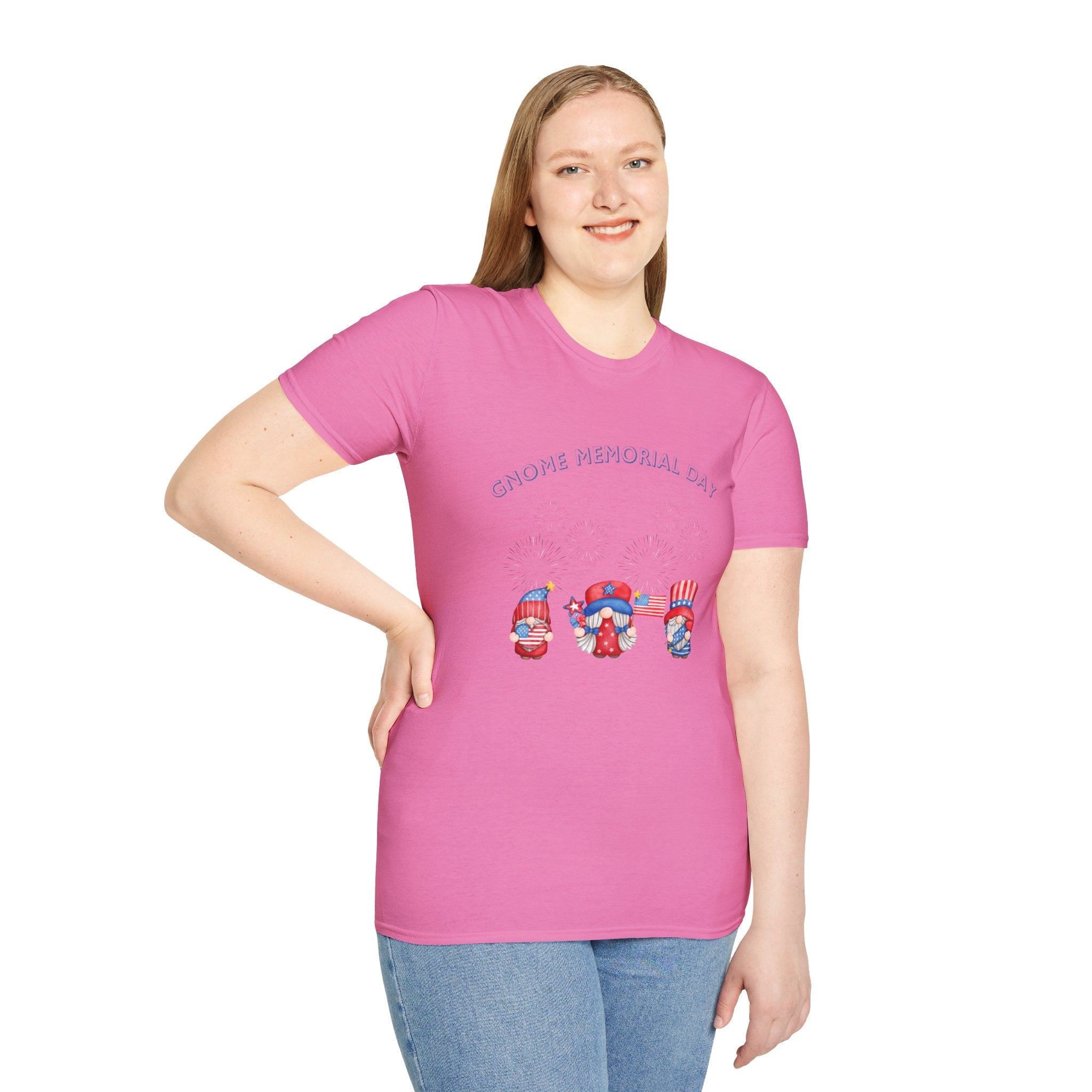 Gnome Memorial Day Unisex T-Shirt - Celebrate with Fun Design