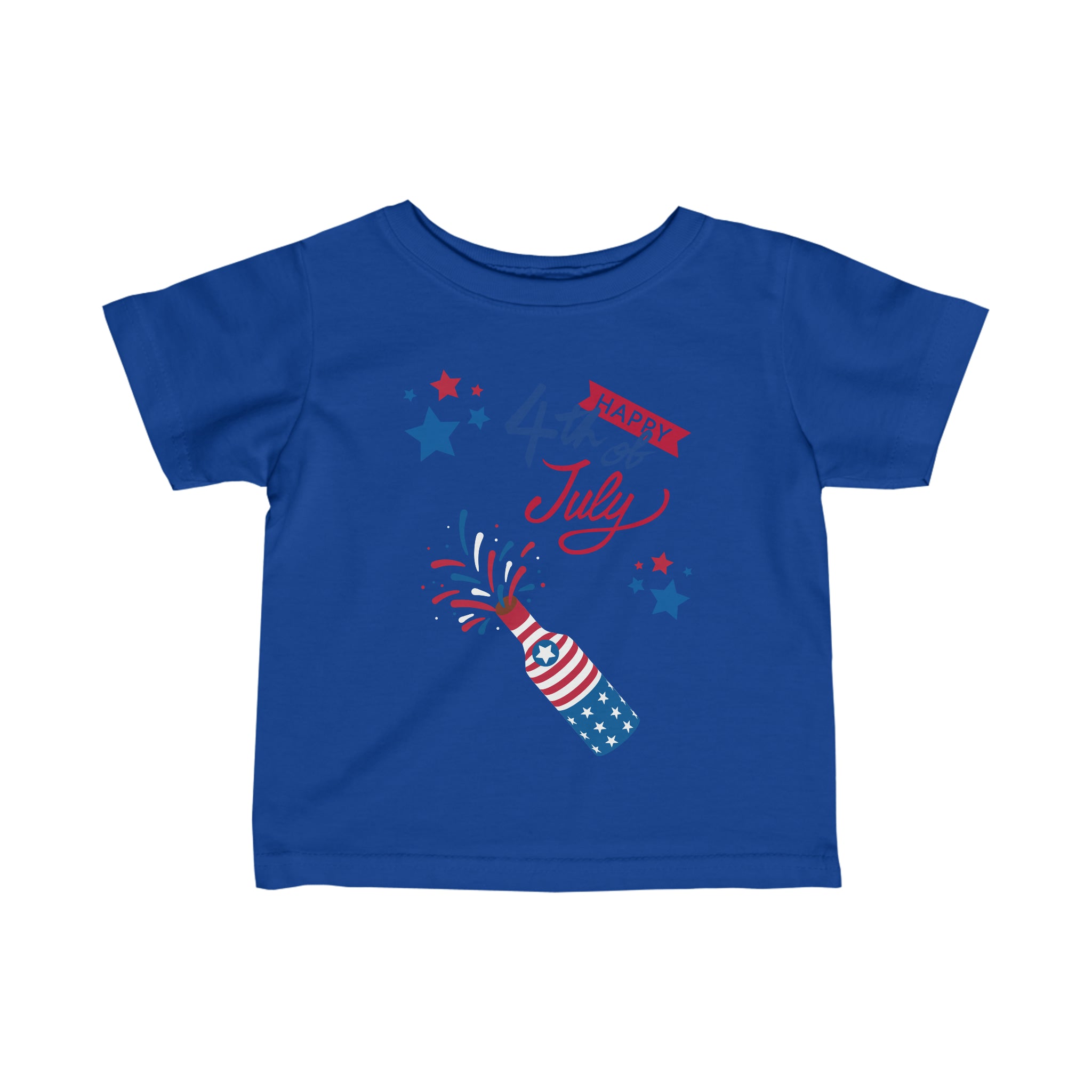 Happy 4th Of July Celebration Infant Fine Jersey Tee