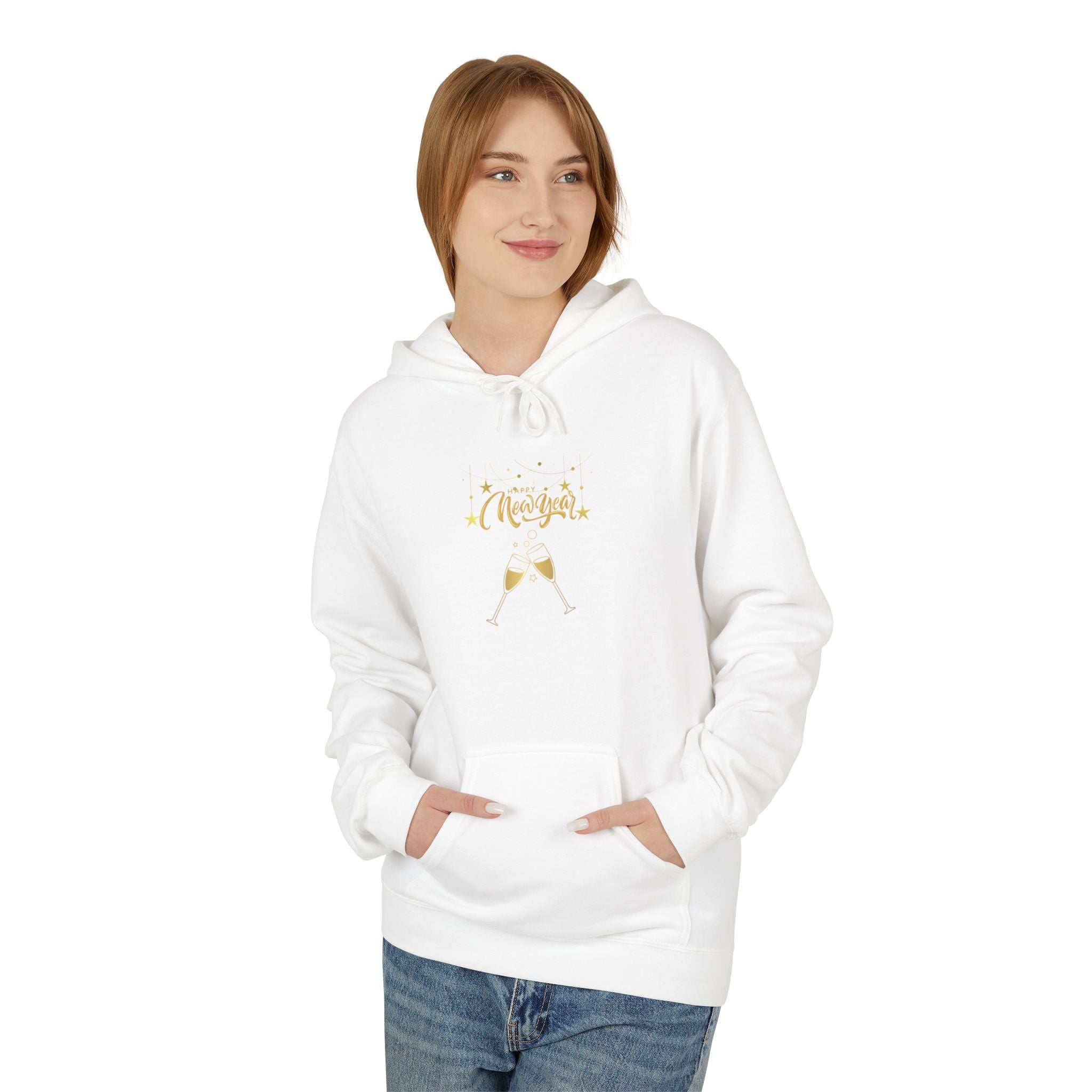 Happy New Year Unisex Midweight Softstyle Fleece Hoodie