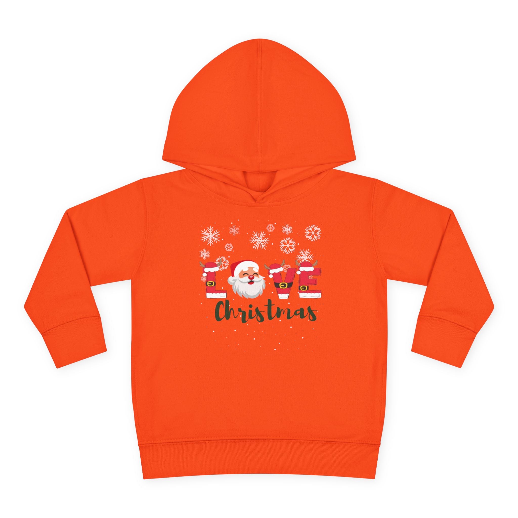 Santa Claus Loves Christmas Toddler Pullover Fleece Hoodie