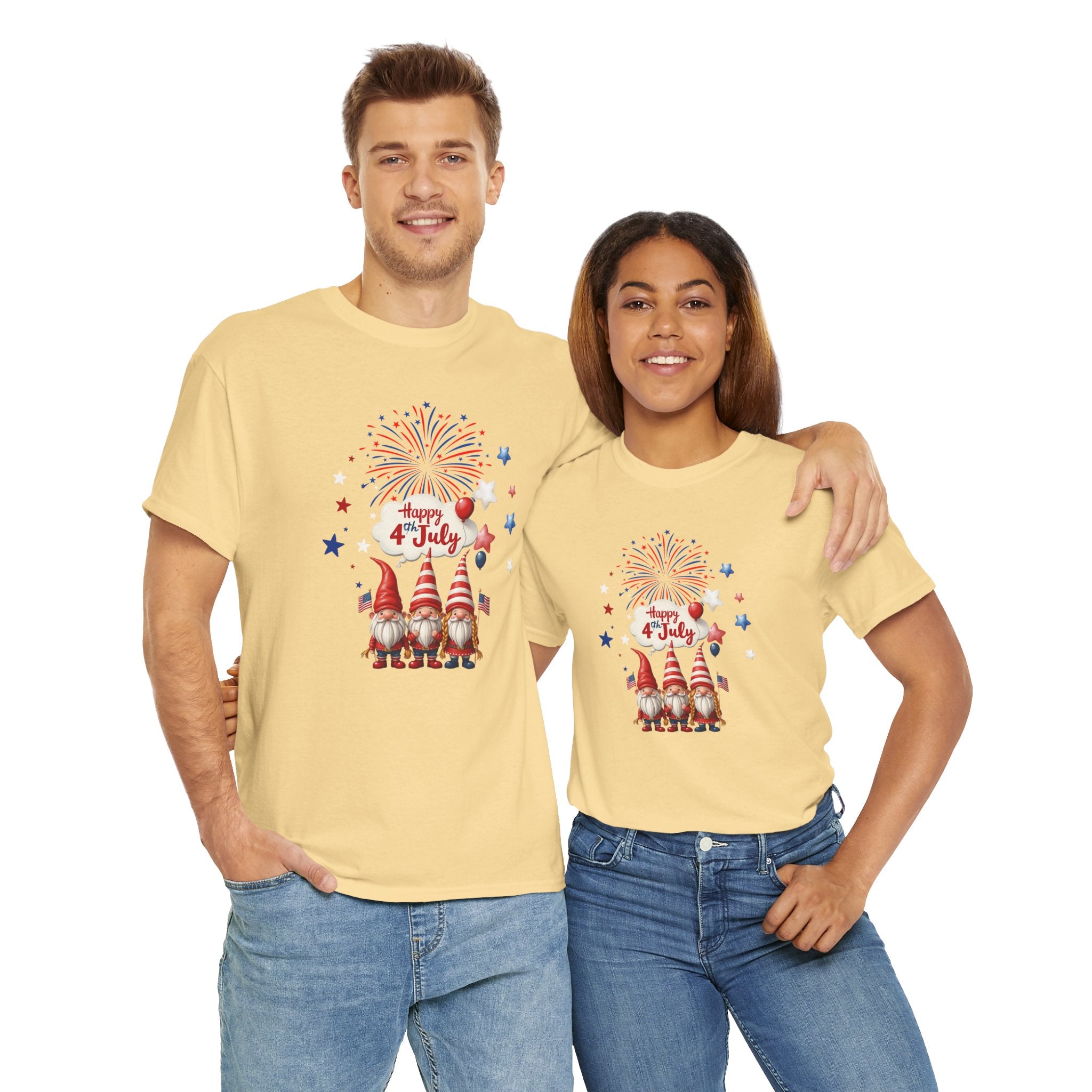 Gnome 4th of July Unisex Heavy Common Tee
