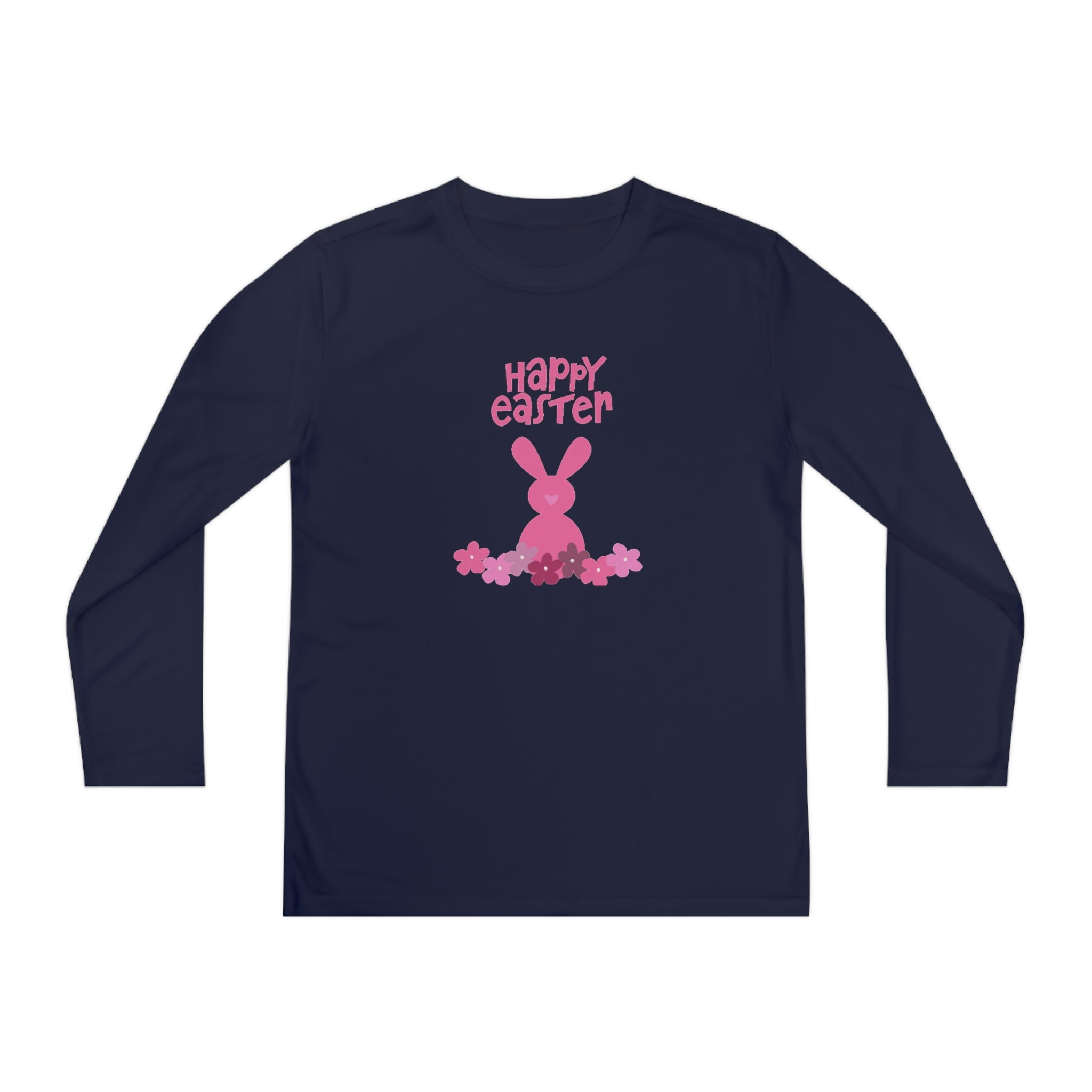 Happy Bunny Day Youth Long Sleeve Competitor Tee